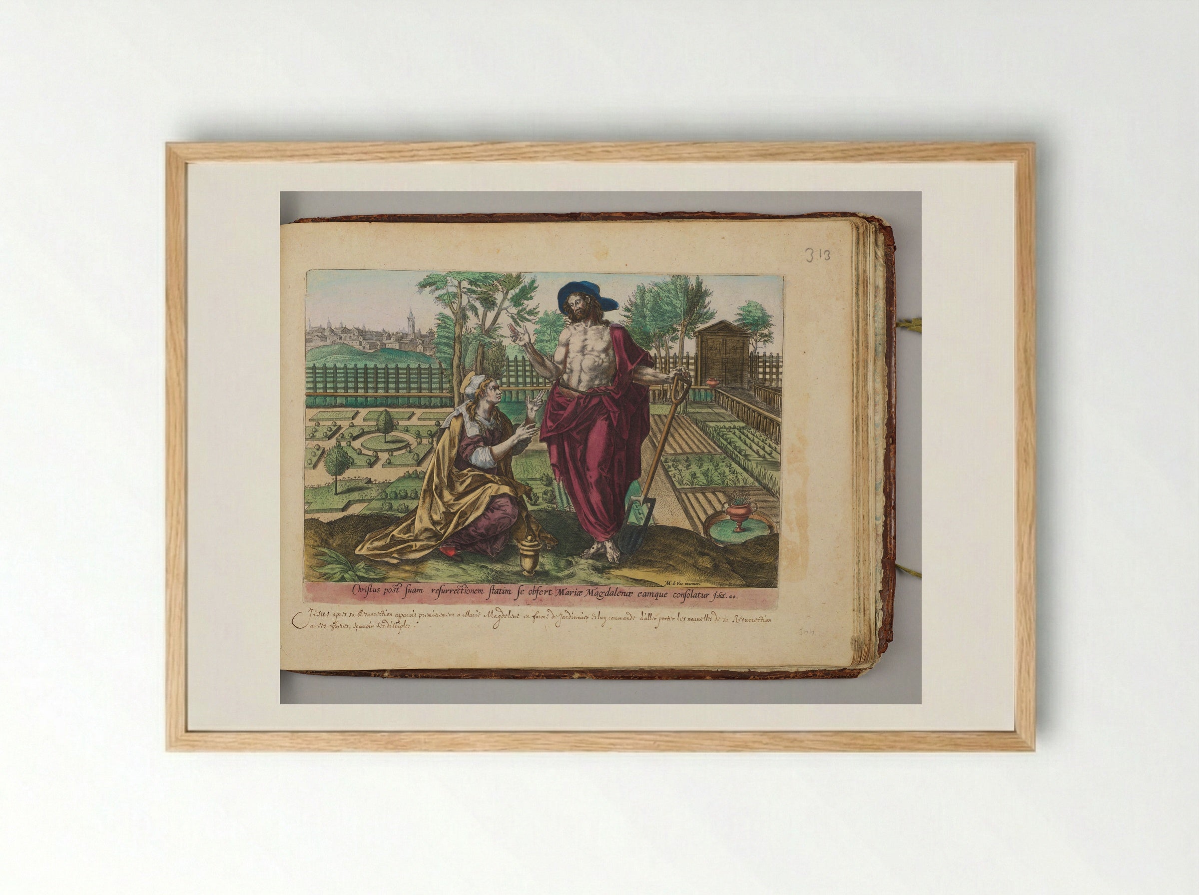 Noli Me Tangere - Gerard de Jode - Framed Print Wood