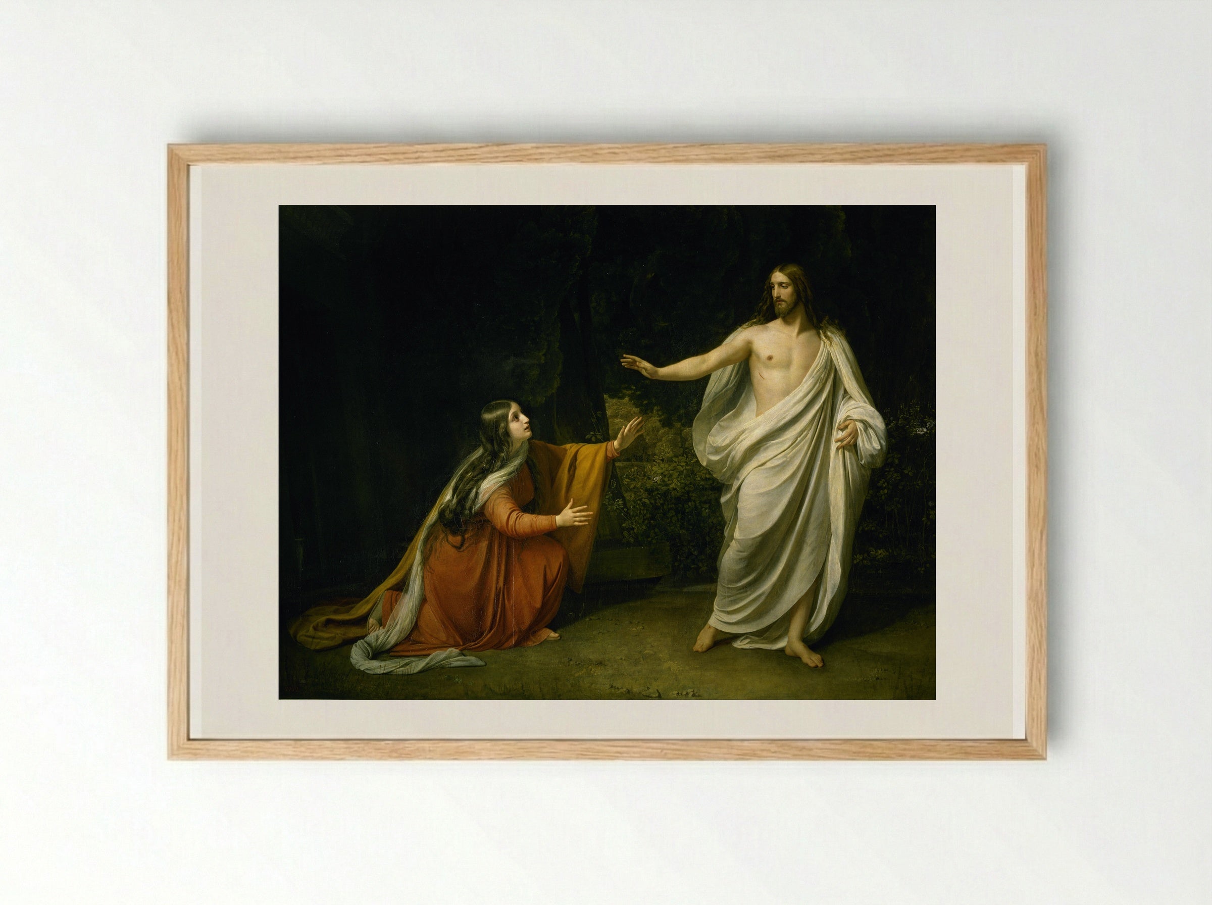 Noli Me Tangere - Alexander Ivanov - Framed Print Wood