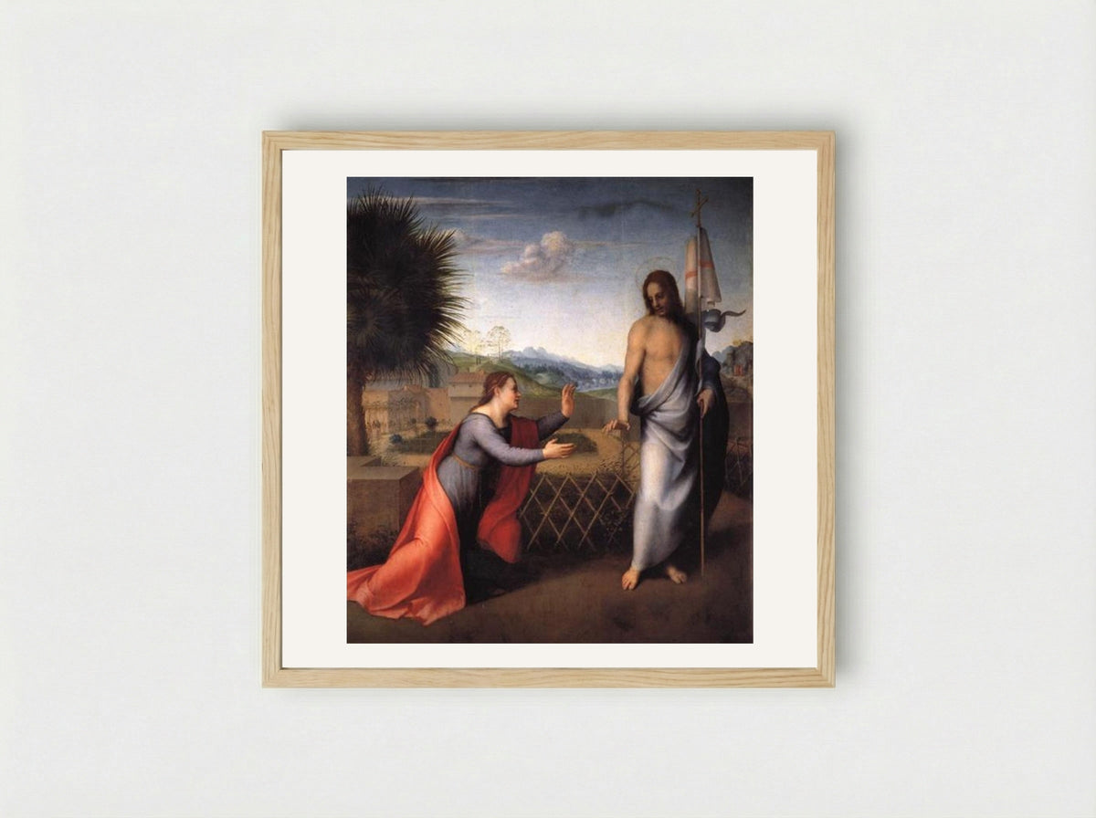 Noli Me Tangere - Andrea del Sarto - Framed Print Wood