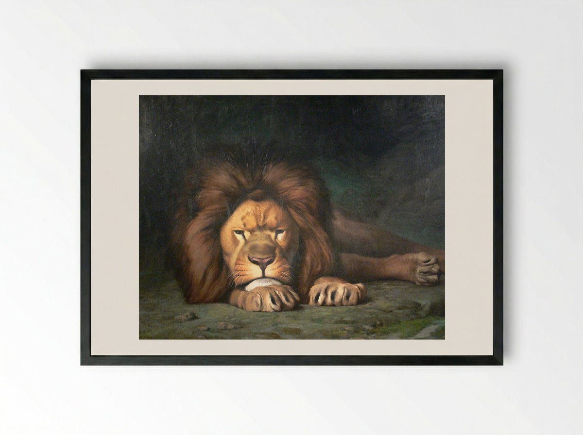 Nominor Leo - Jean-Léon Gérôme - Framed Print Black
