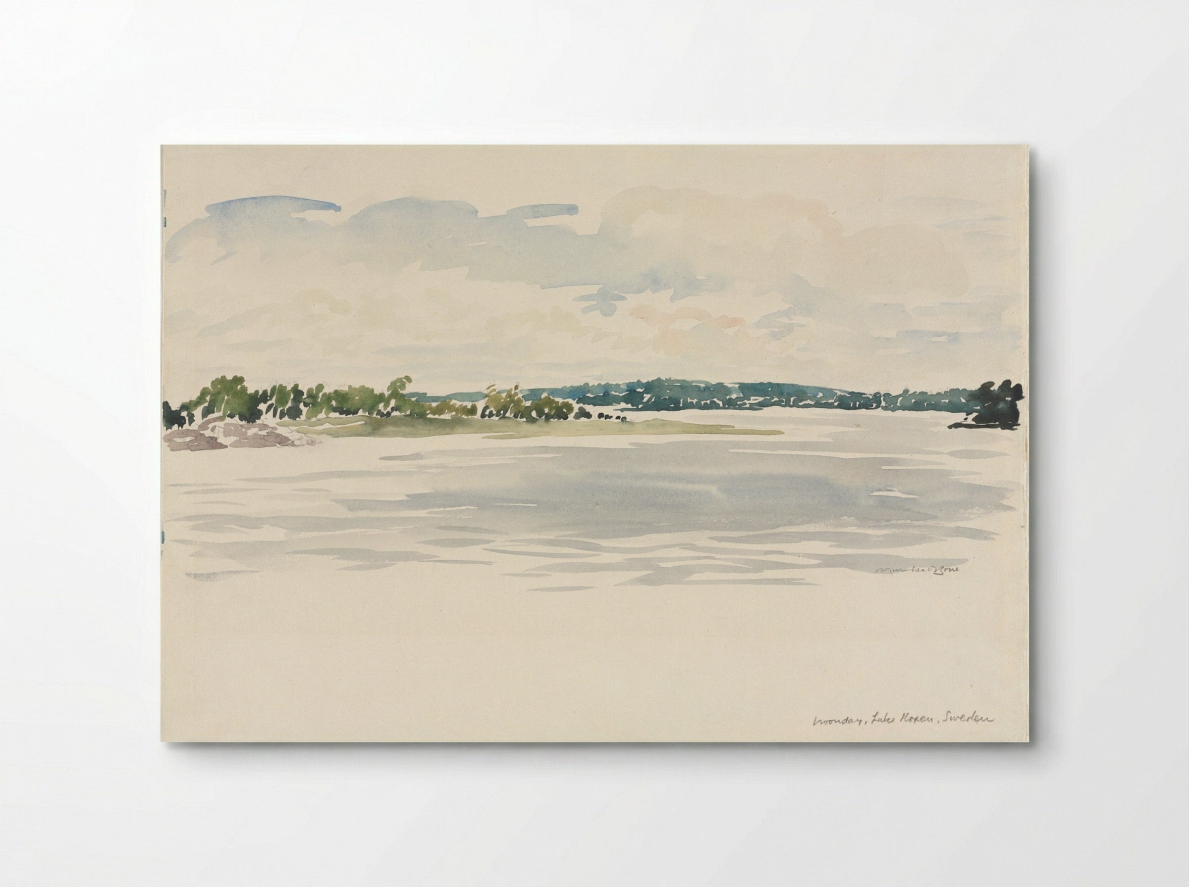 Noonday, Lake Noxen, Sweden - Muirhead Bone - Poster