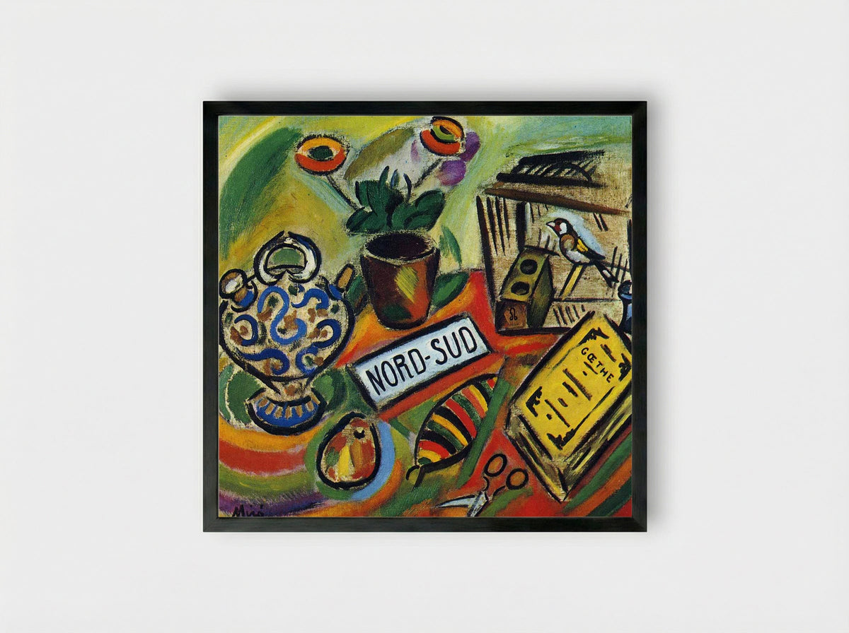 Nord-Sud - Joan Miró - Framed Print Black