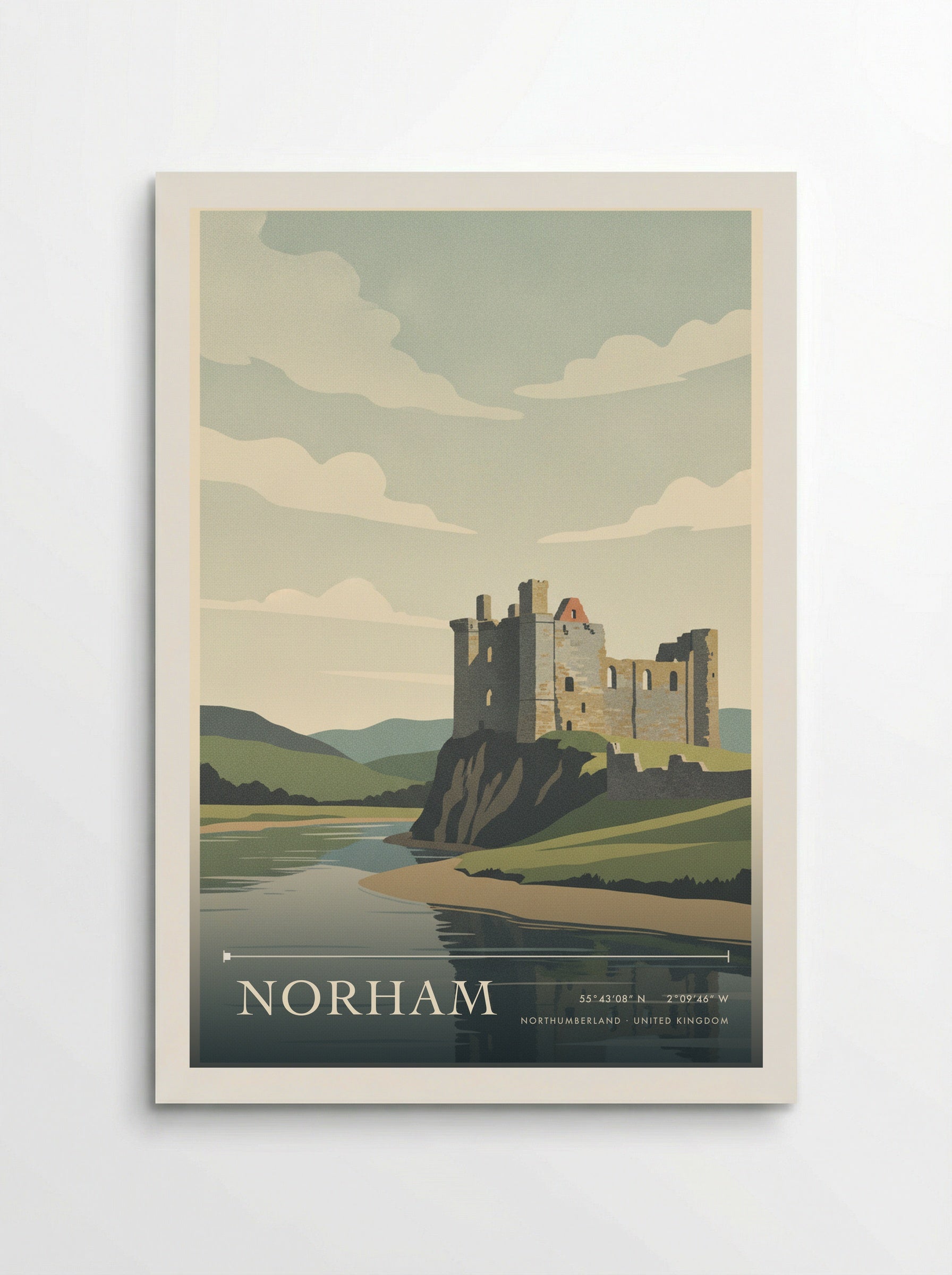 Norham Northumberland United Kingdom Travel Poster - Poster