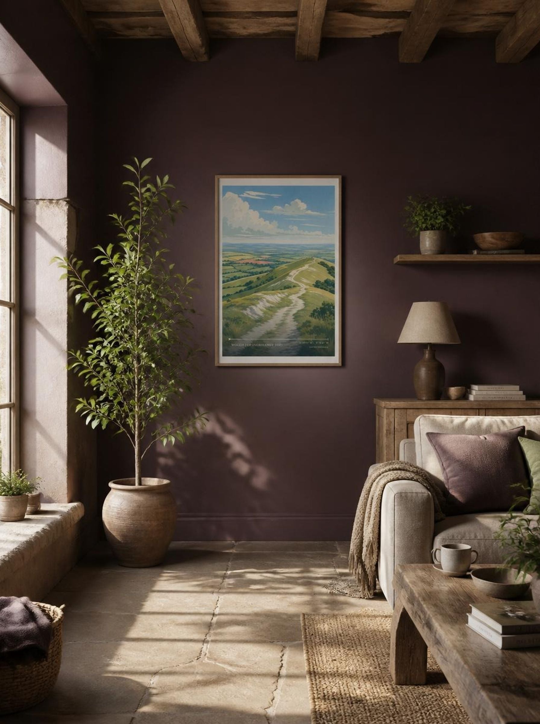 Normanby le Wold Top United Kingdom Travel Poster - Lifestyle