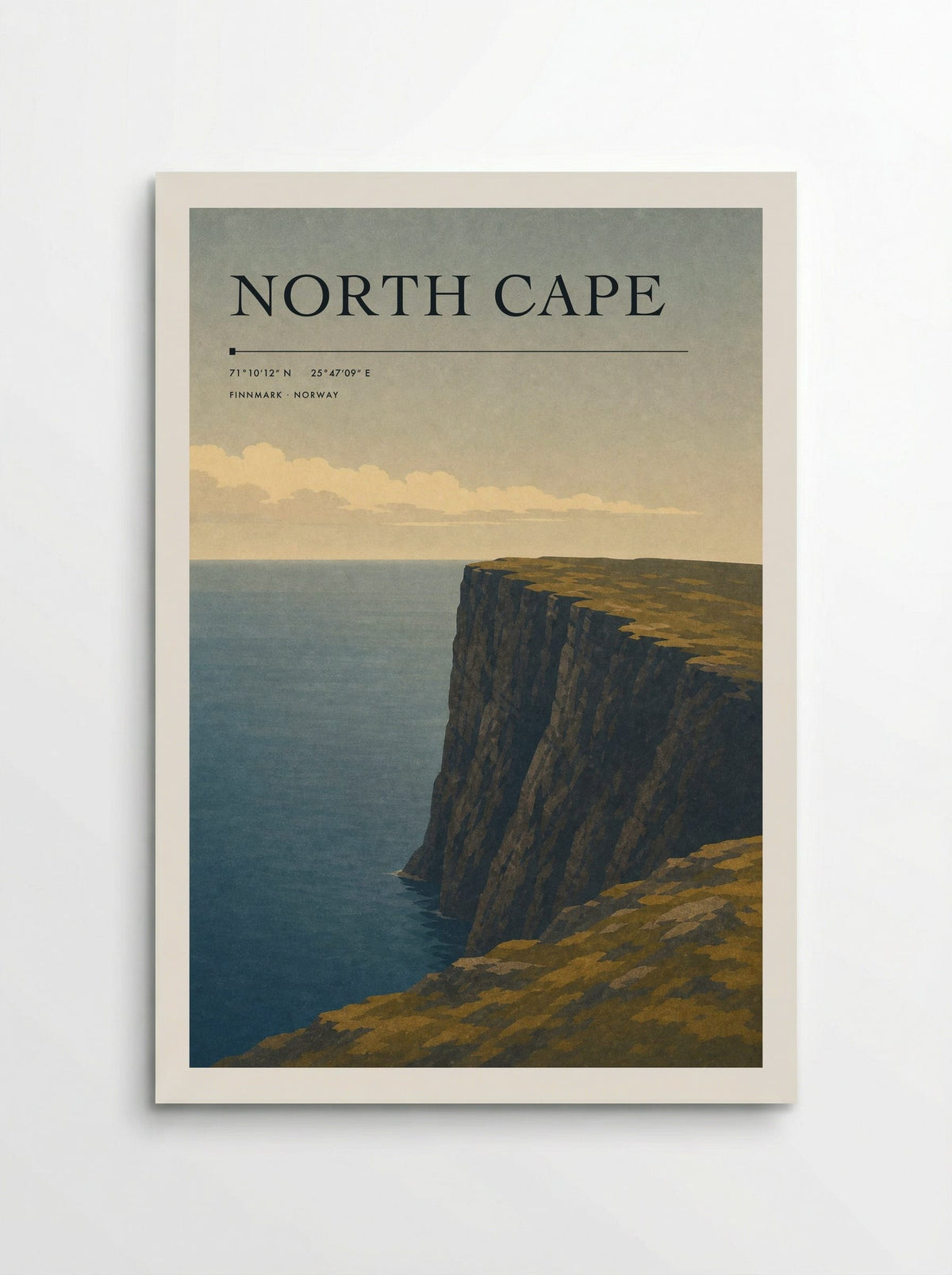 North Cape travel poster print
