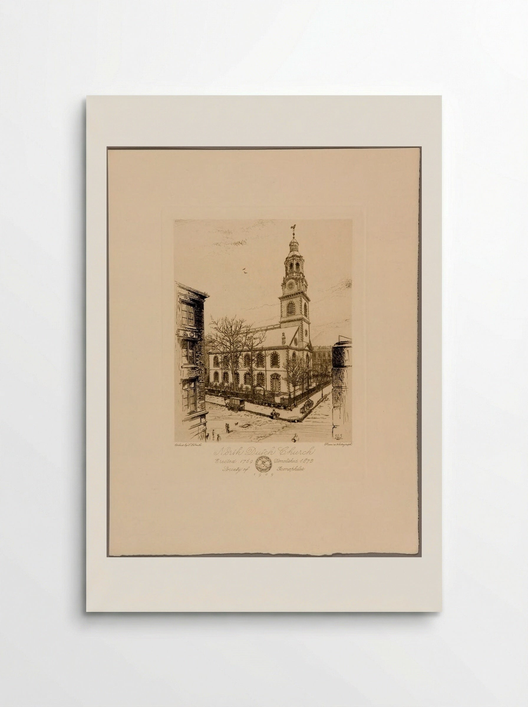 North Dutch Church, Erected 1769, Demolished 1875 - Sidney L. Smith - Poster
