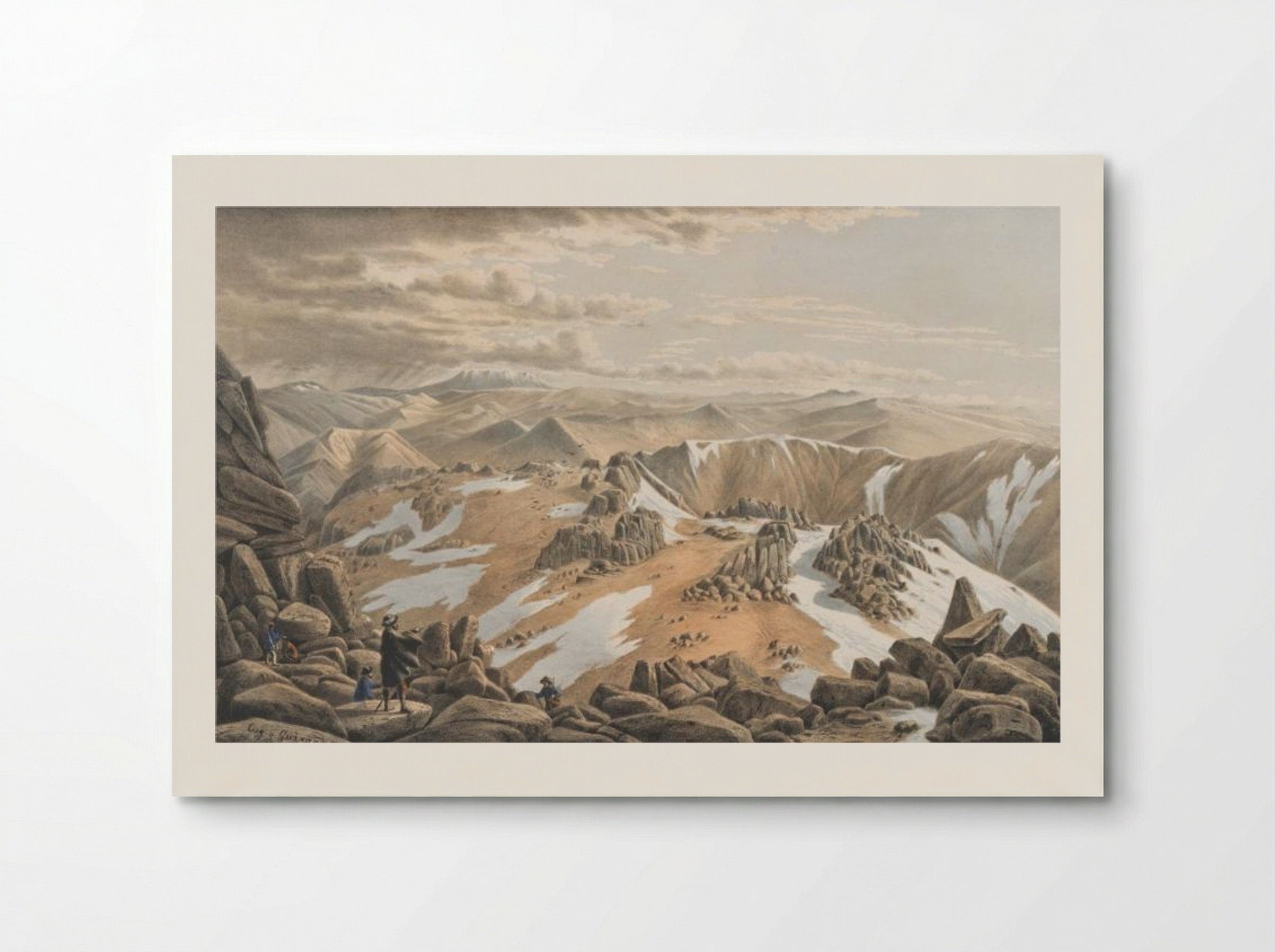 North East View from the Top of Mount Kosciusko - Eugene von Guerard - Poster