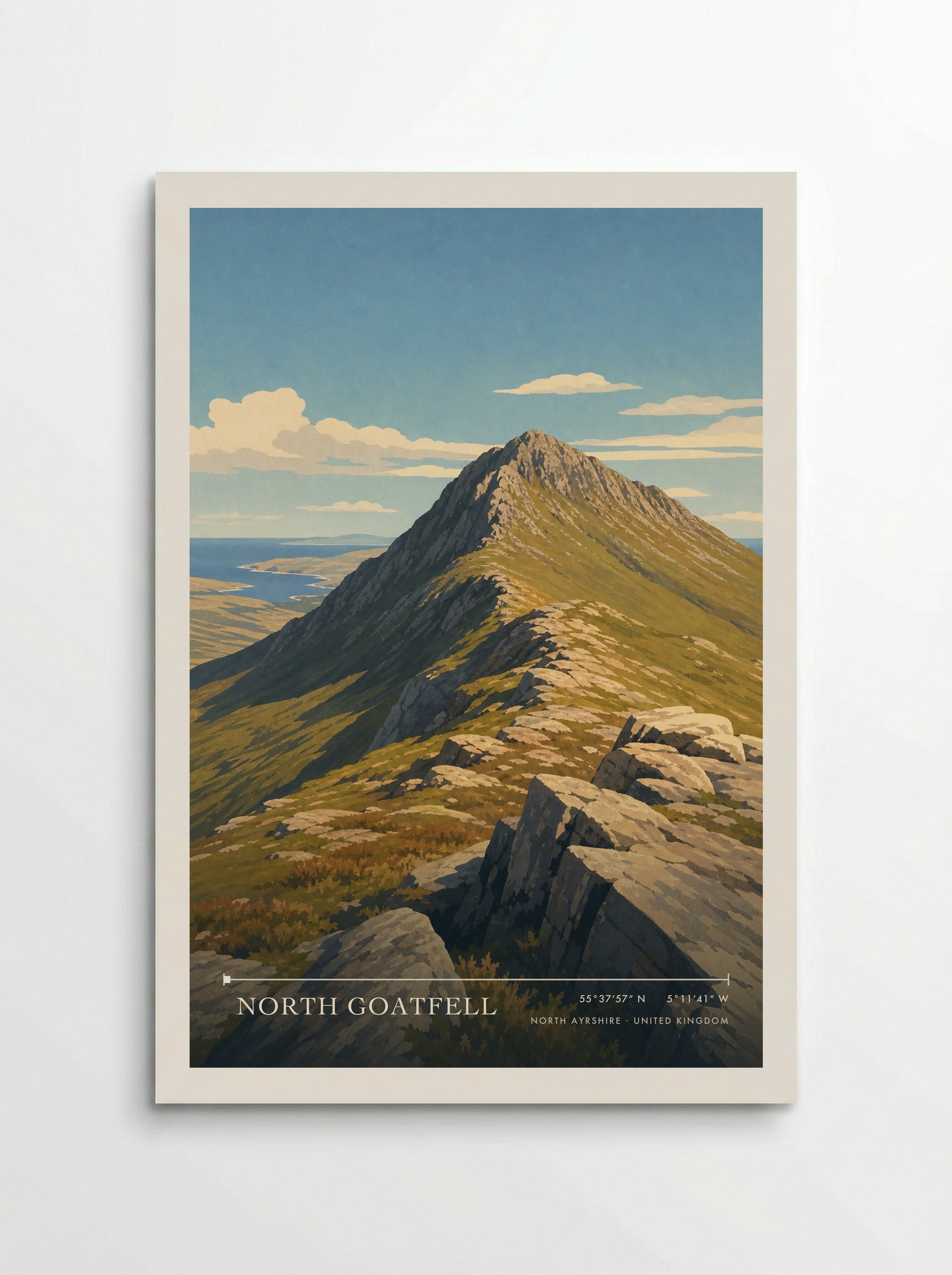 North Goatfell North Ayrshire United Kingdom Travel Poster - Poster