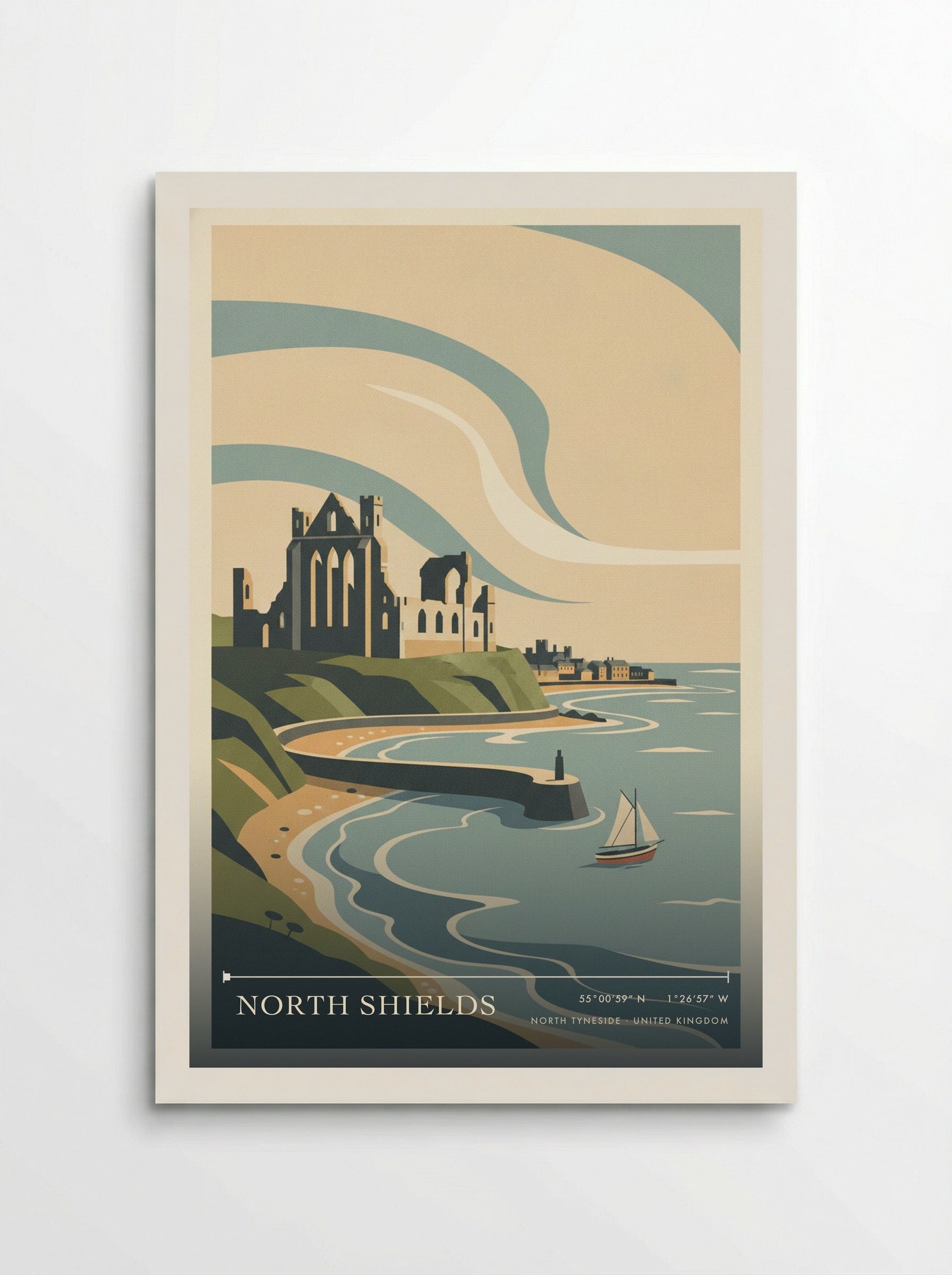 North Shields North Tyneside United Kingdom Travel Poster - Poster