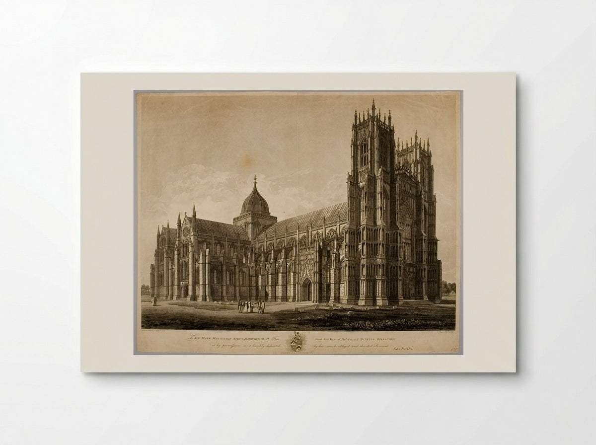 North West View of Beverley Minster, Yorkshire - Frederick Christian Lewis - Poster