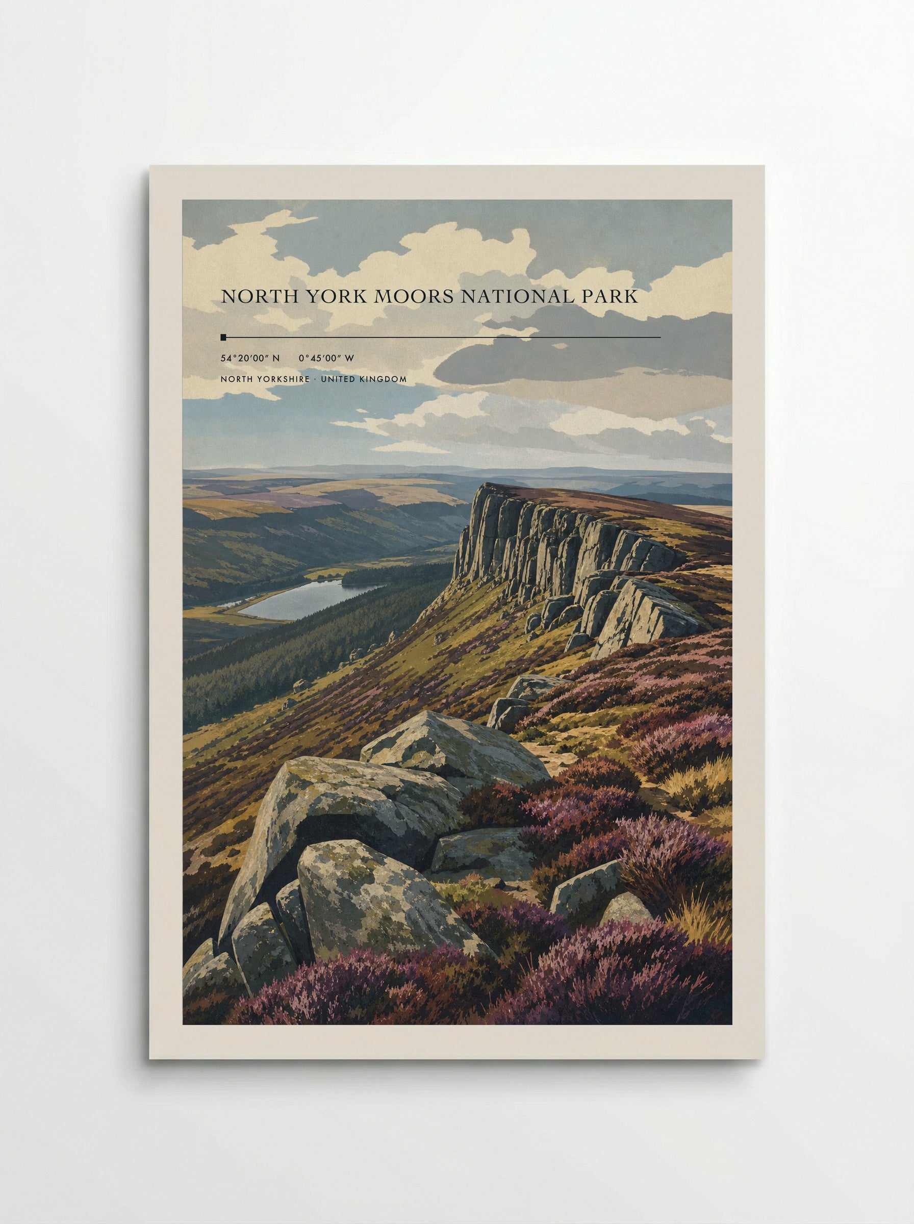 North York Moors National Park North Yorkshire United Kingdom Travel Poster - Poster