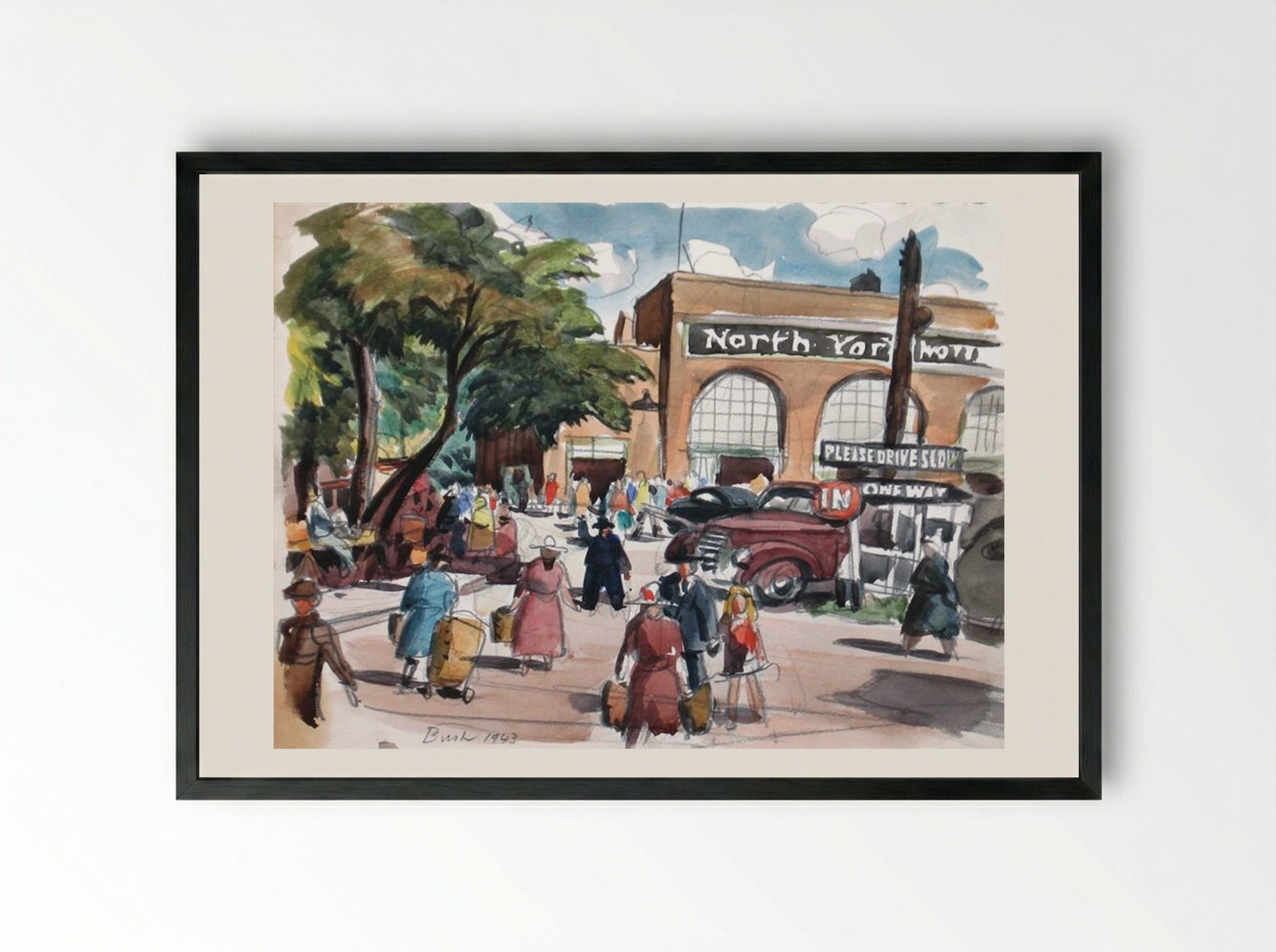 North York, Toronto - Jack Bush - Framed Print Black