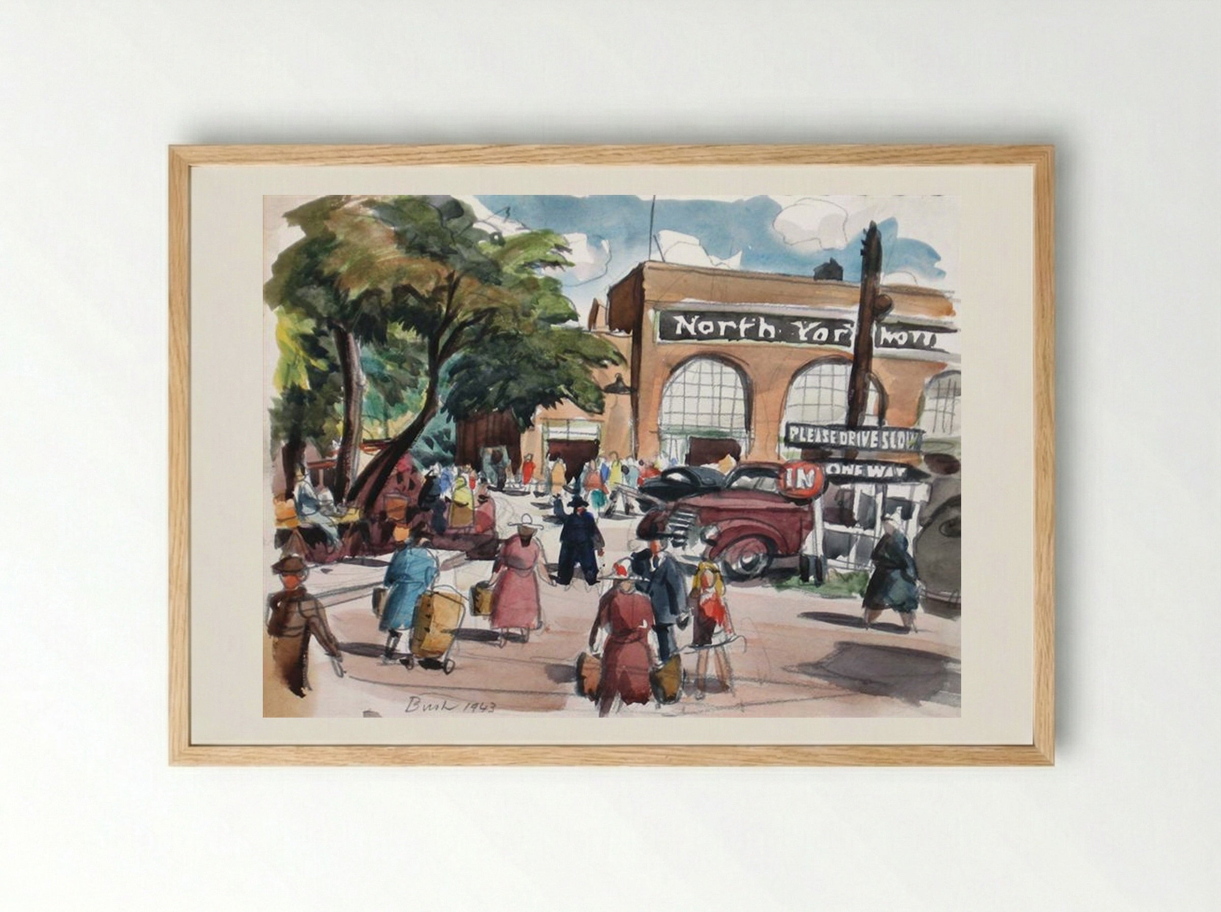 North York, Toronto - Jack Bush - Framed Print Wood