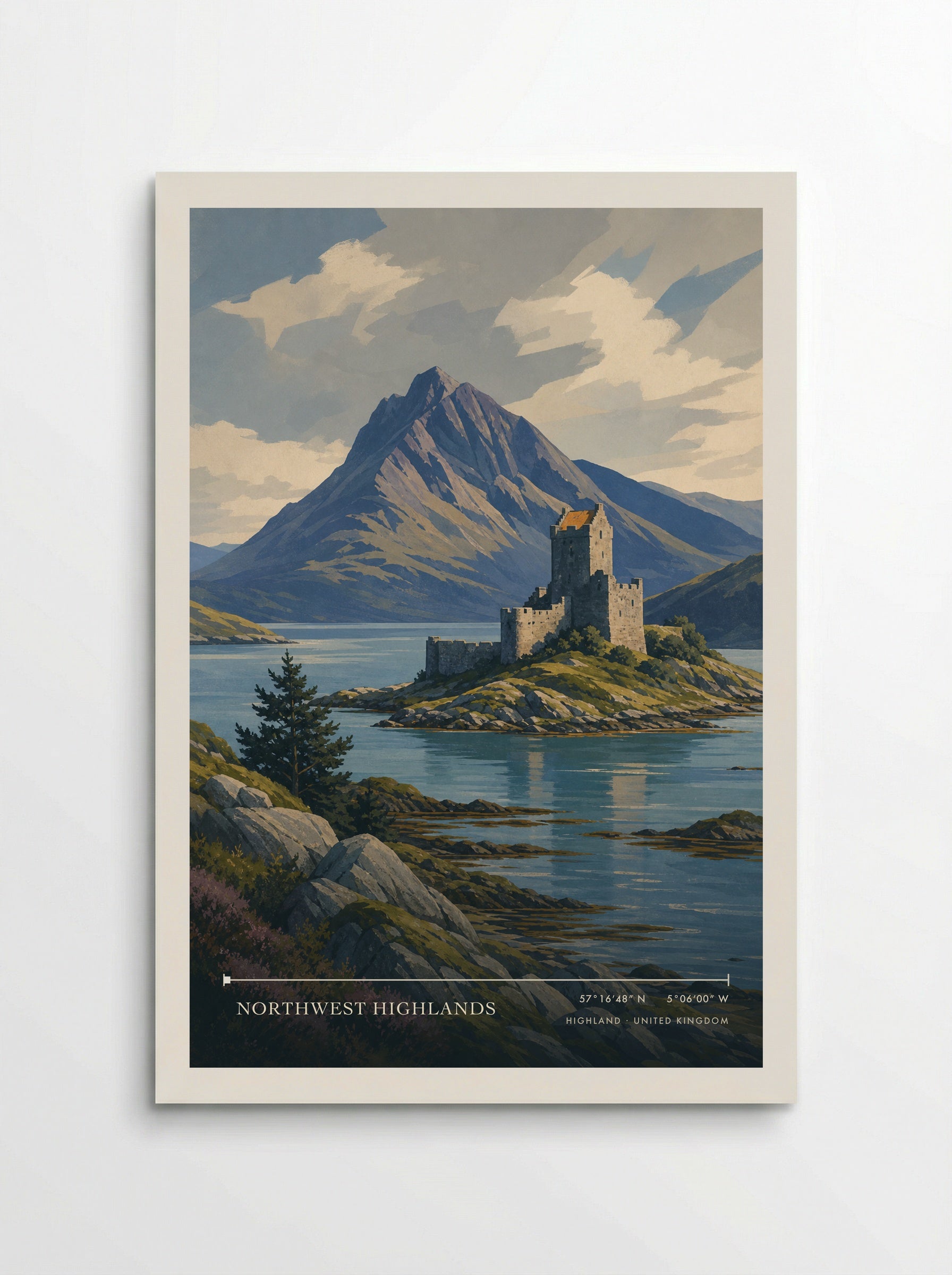 Northwest Highlands United Kingdom Travel Poster - Poster