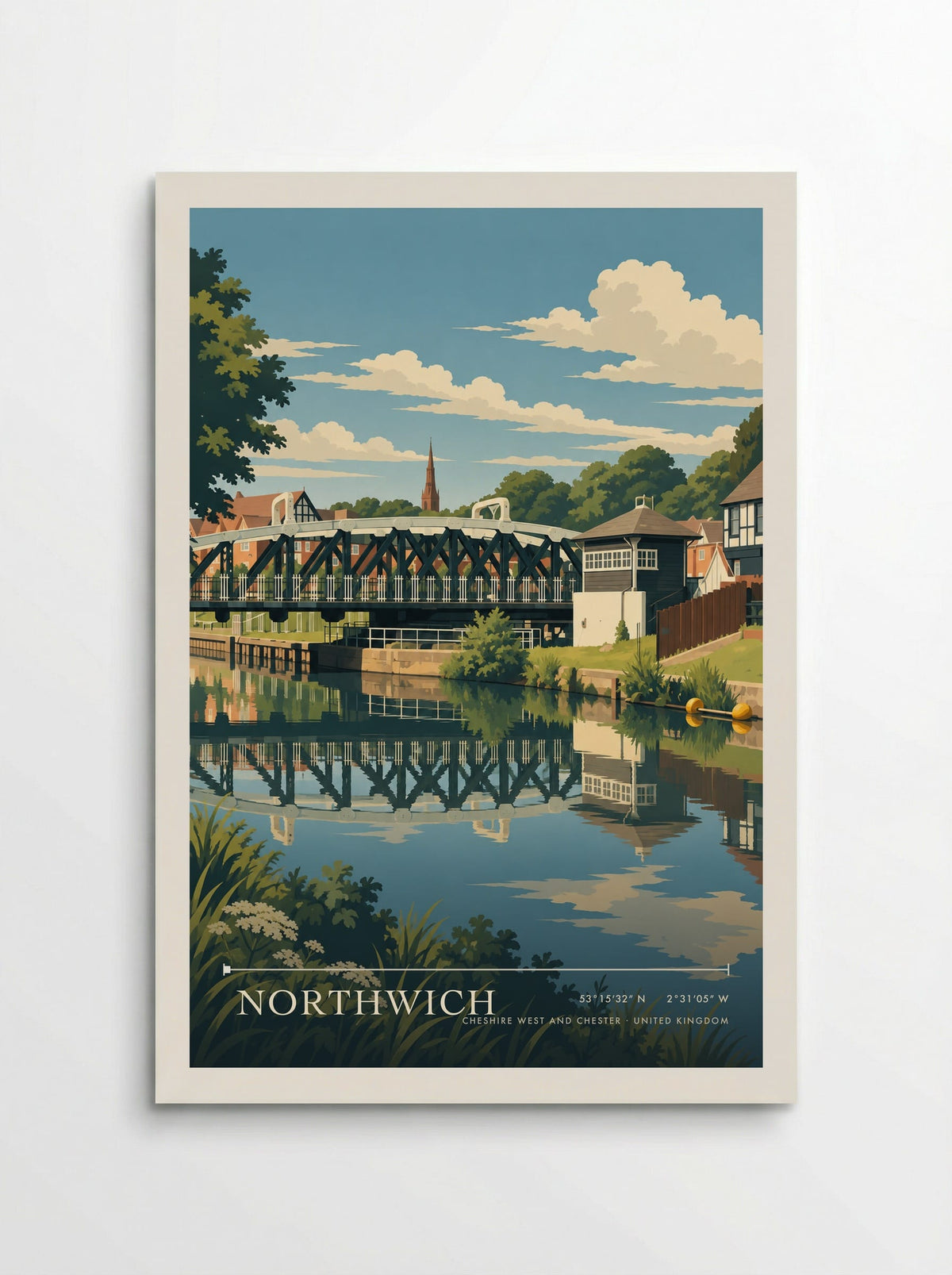Northwich, Cheshire West and Chester | Travel Poster - Poster