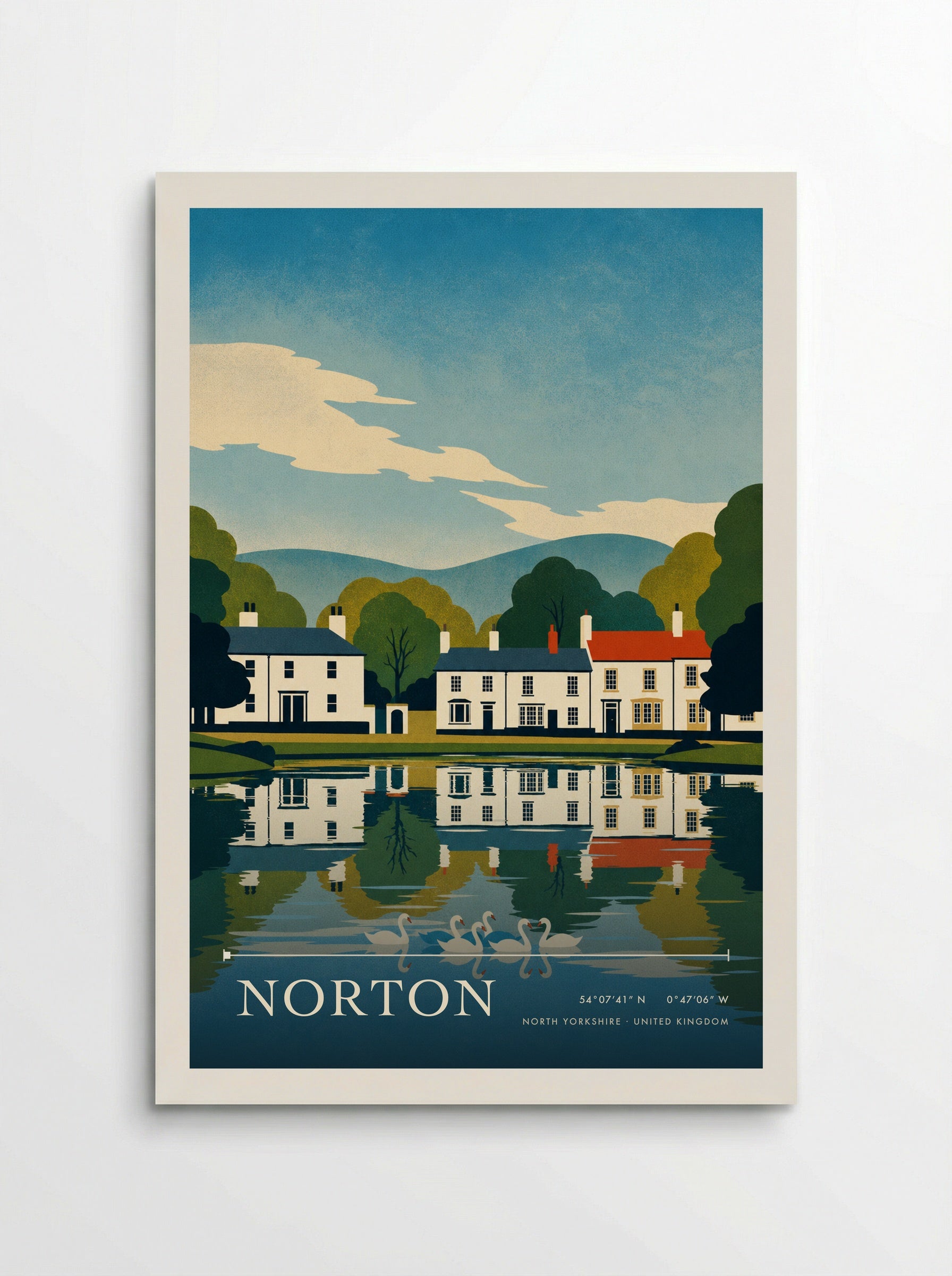 Norton North Yorkshire United Kingdom Travel Poster - Poster