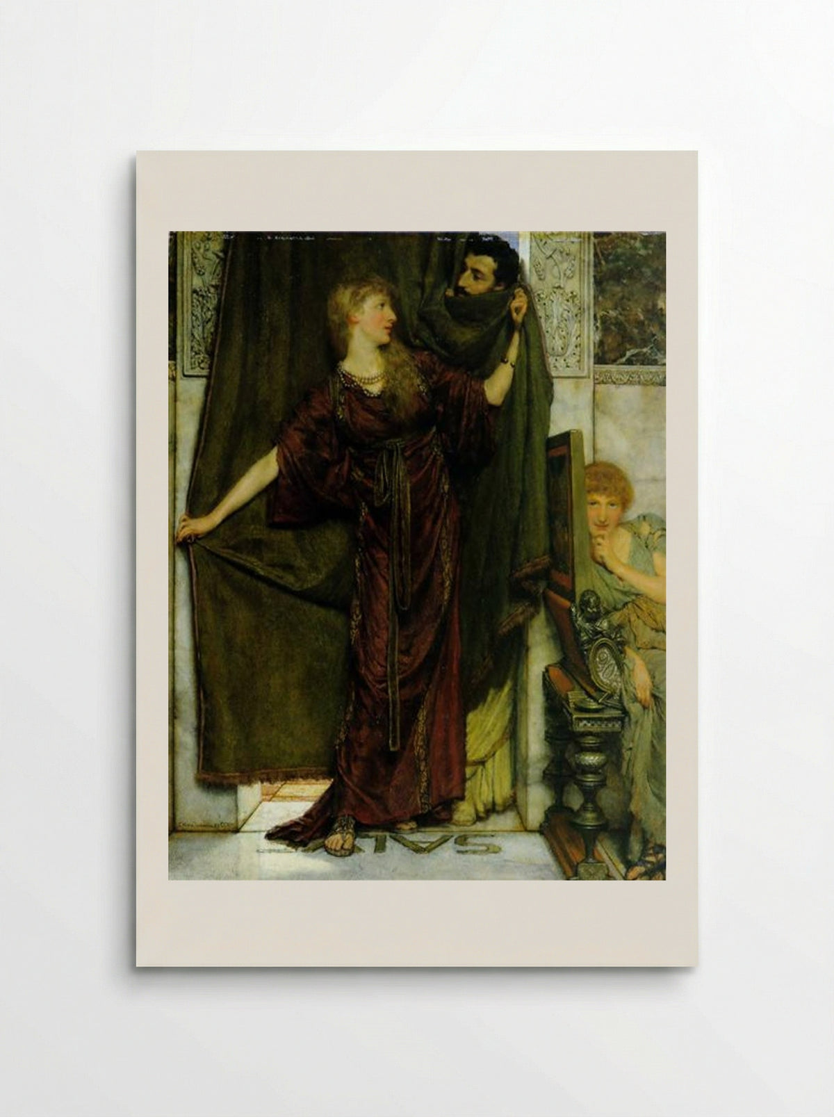 Not at Home - Sir Lawrence Alma-Tadema - Poster
