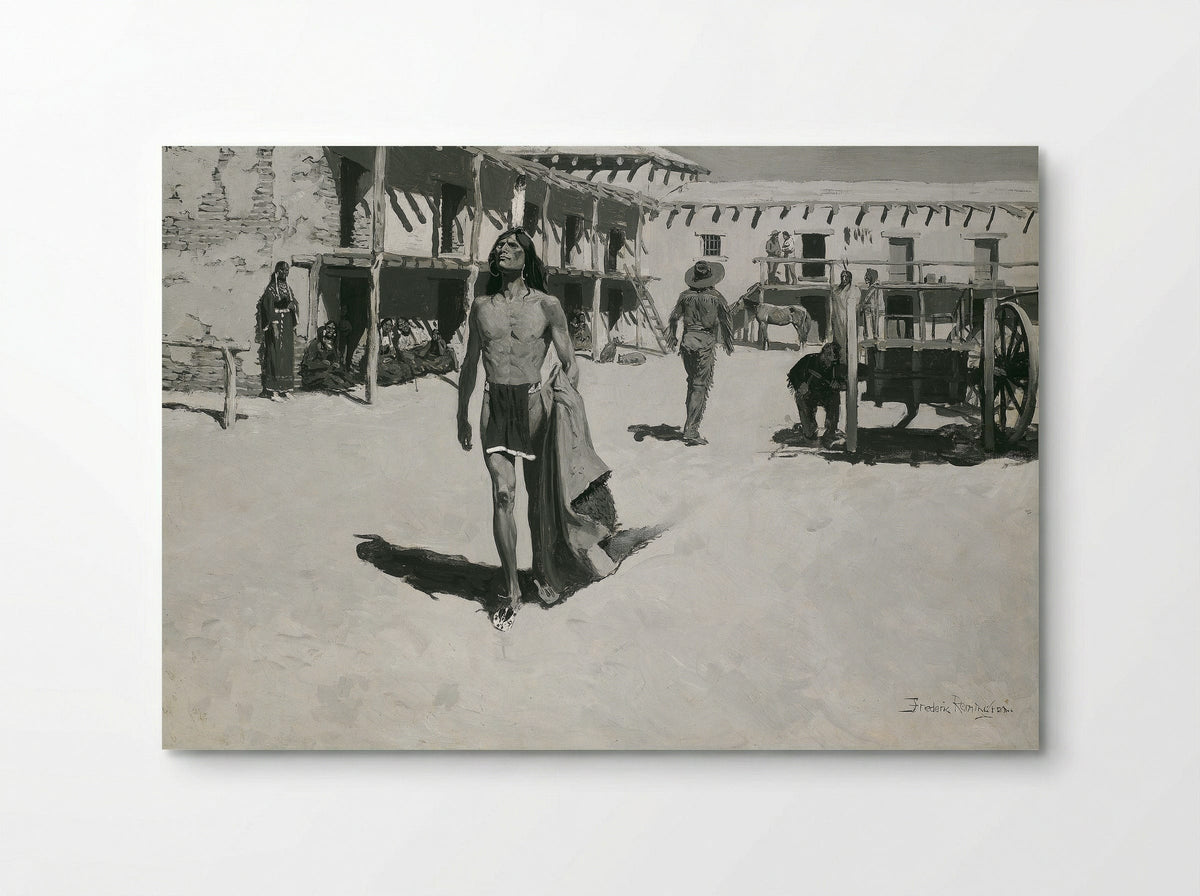 Nothing But Cheerful Looks Followed the Bat - Frederic Remington - Poster