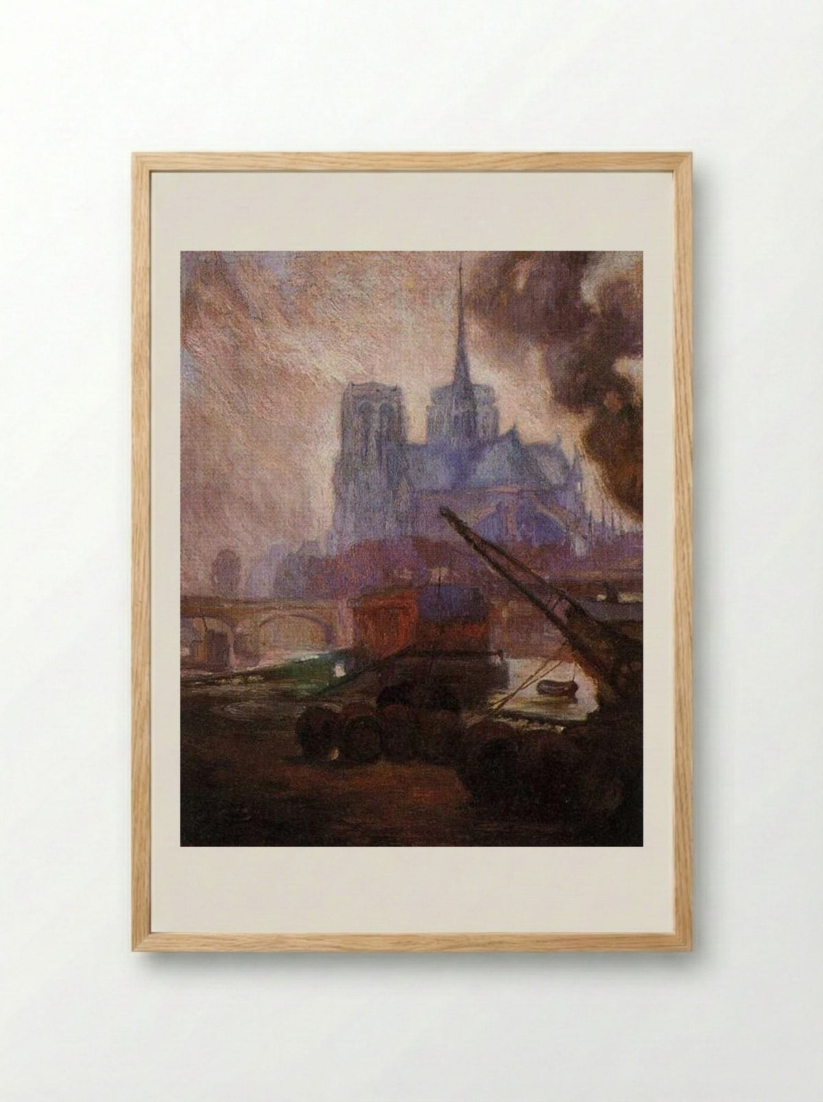 Notre Dame de Paris - Diego Rivera - Framed Print Wood