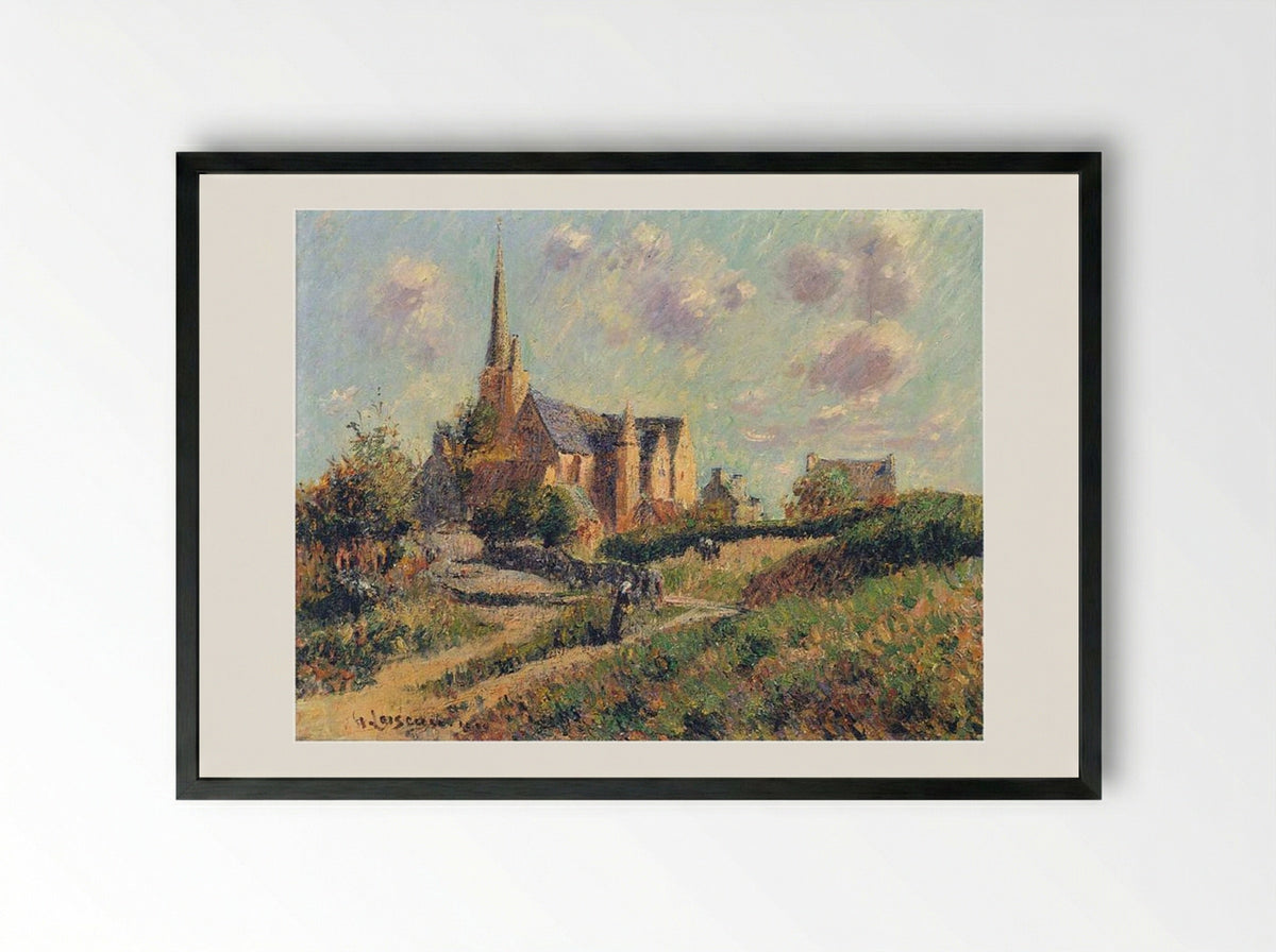 Notre Dame de la Clarté - Gustave Loiseau - Framed Print Black
