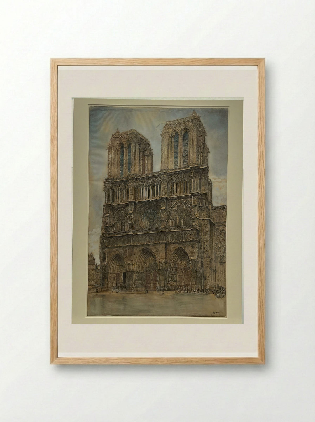 Notre Dame - Pieter Dupont - Framed Print Wood