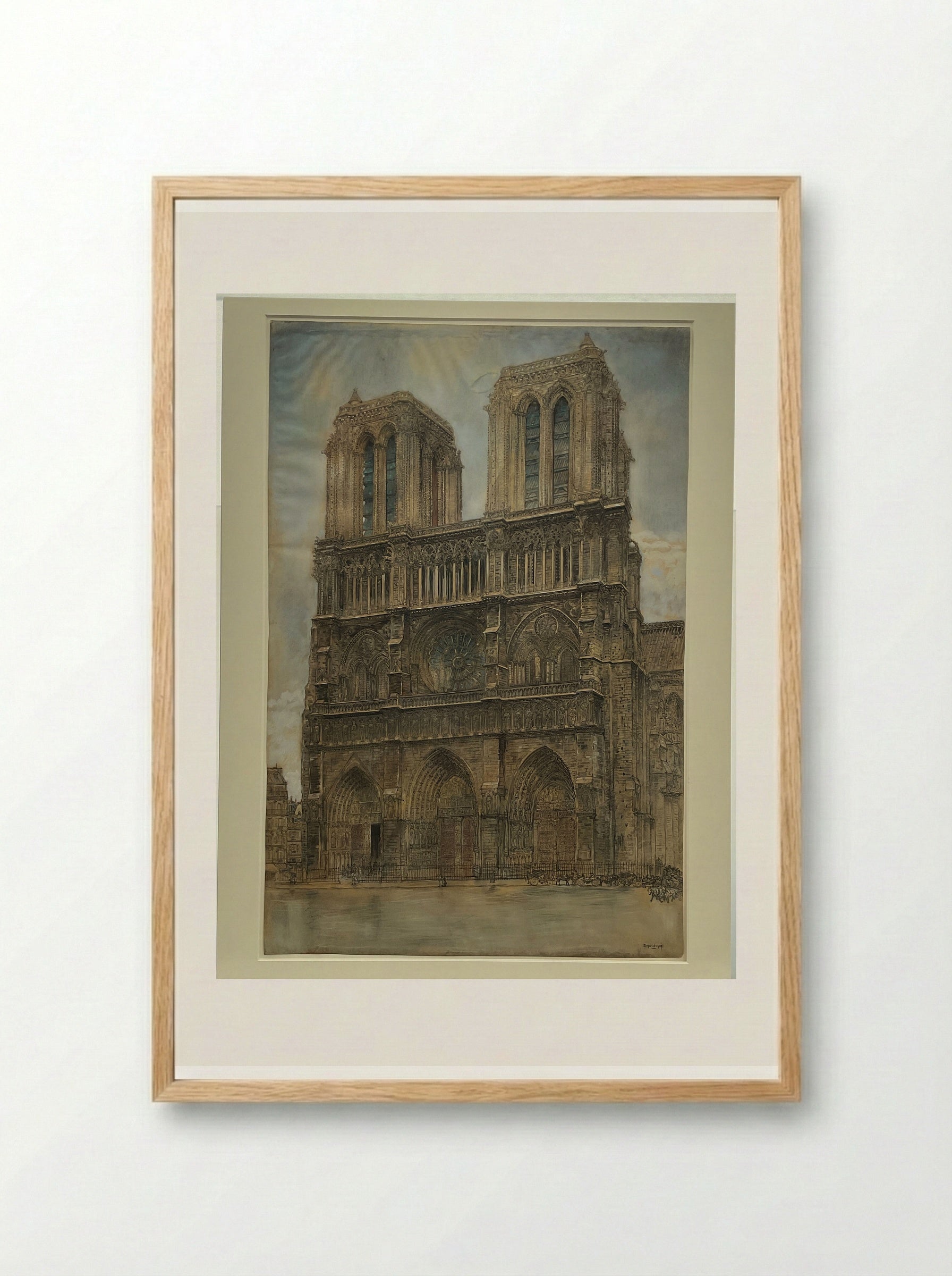 Notre Dame - Pieter Dupont - Framed Print Wood