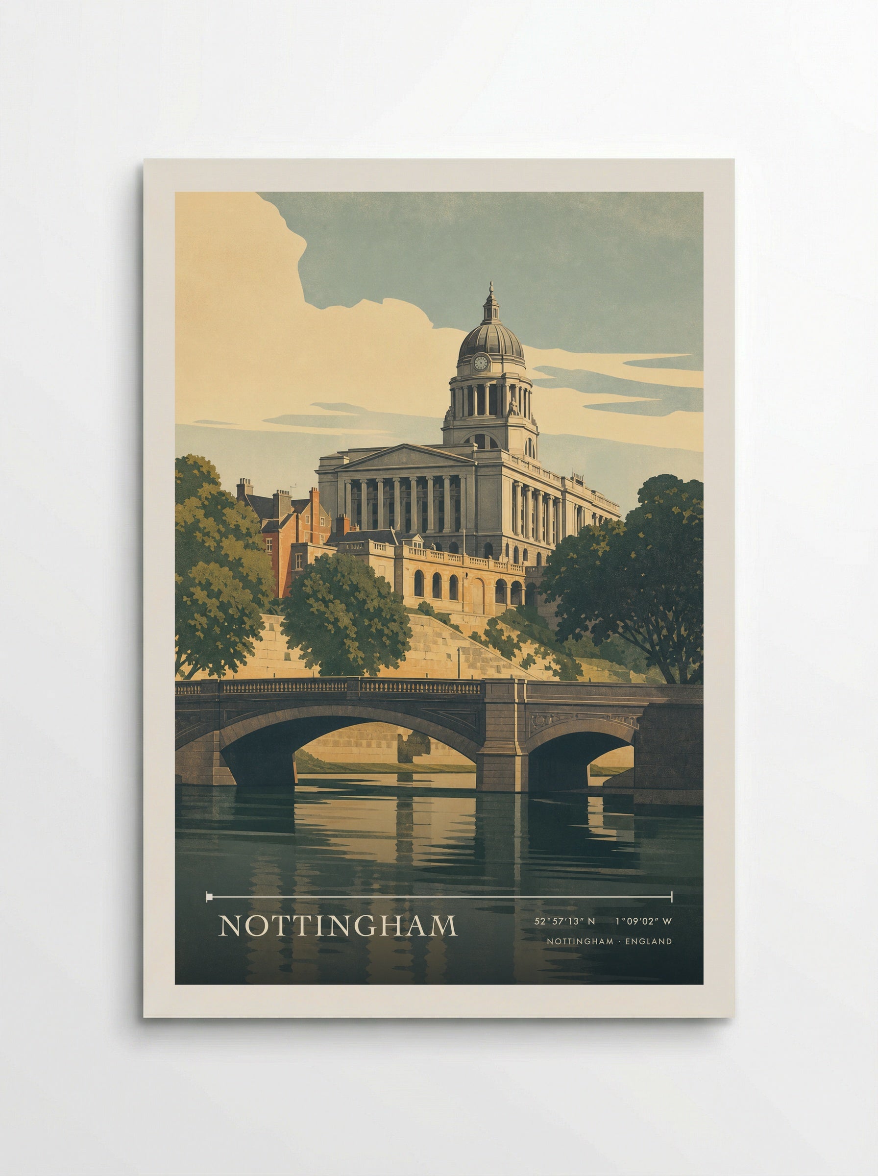 Nottingham England Travel Poster - Poster