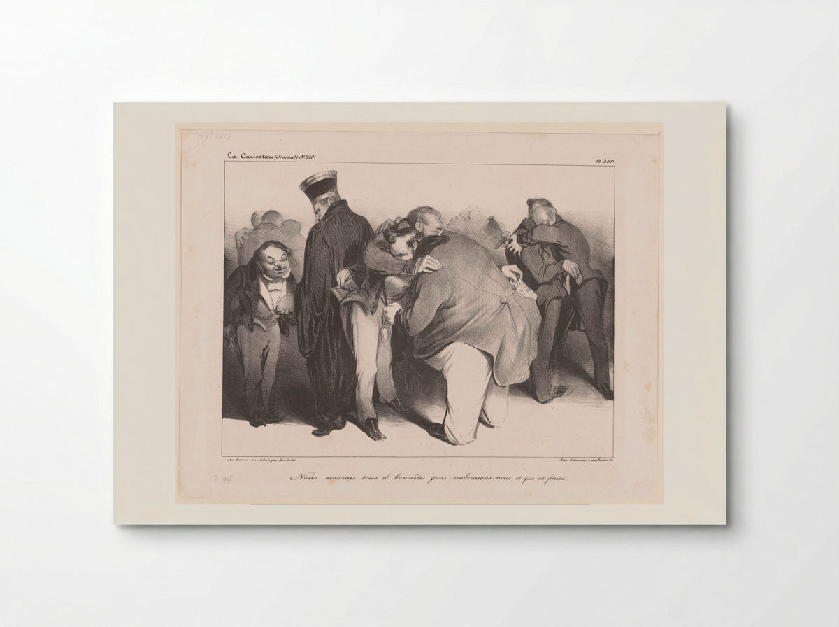 Nous sommes tous d'honnêtes gens - Honoré Daumier - Poster