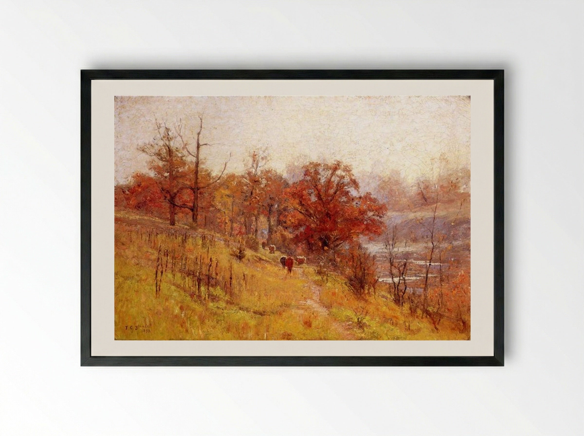 November's Harmony - T. C. Steele - Framed Print Black