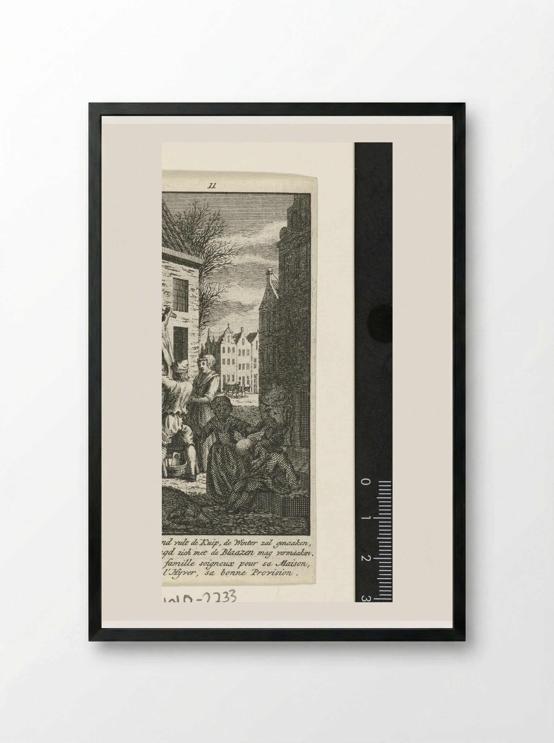 November: de slacht - Jan Caspar Philips - Framed Print Black