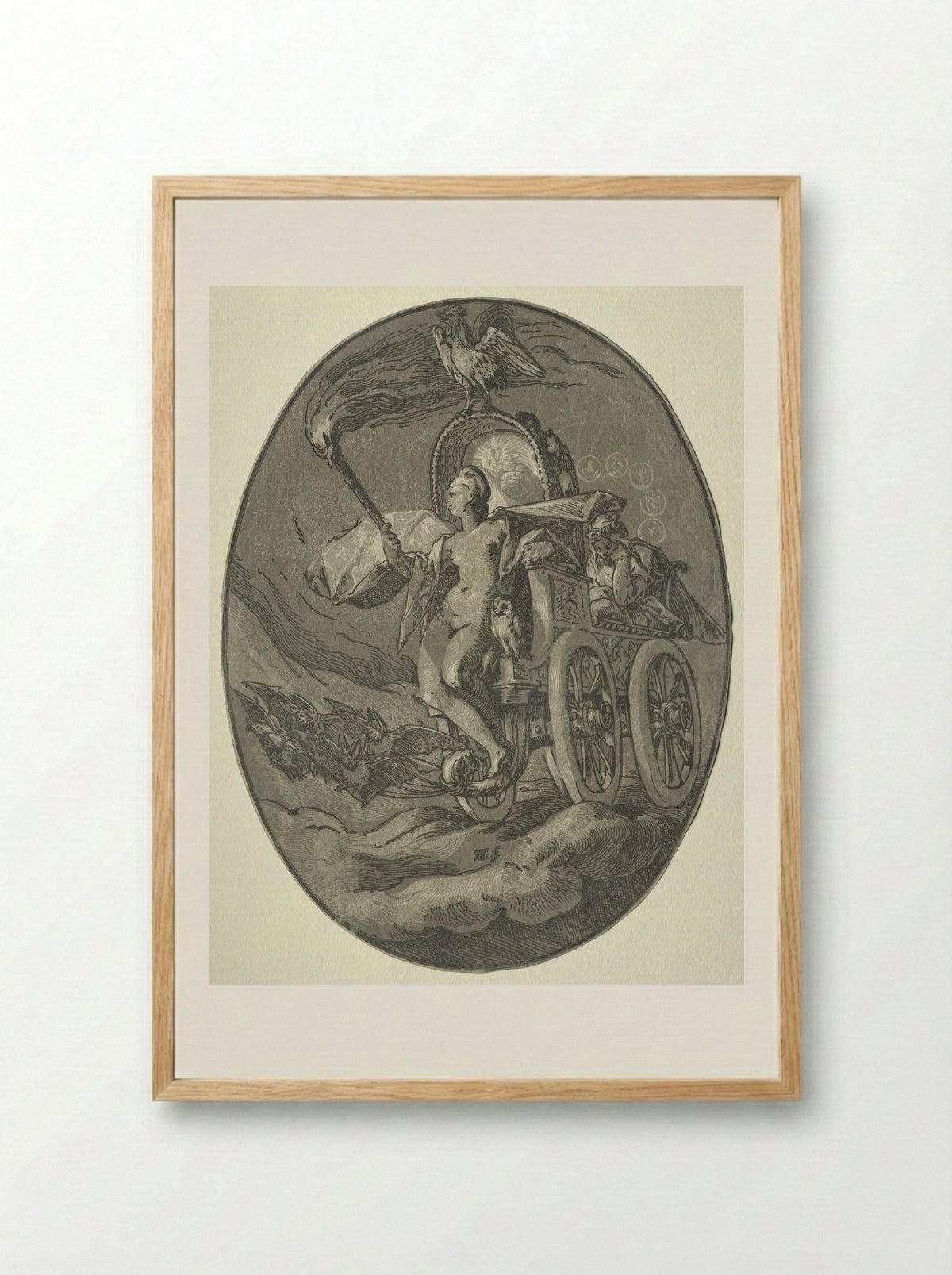 Nox - Hendrick Goltzius - Framed Print Wood
