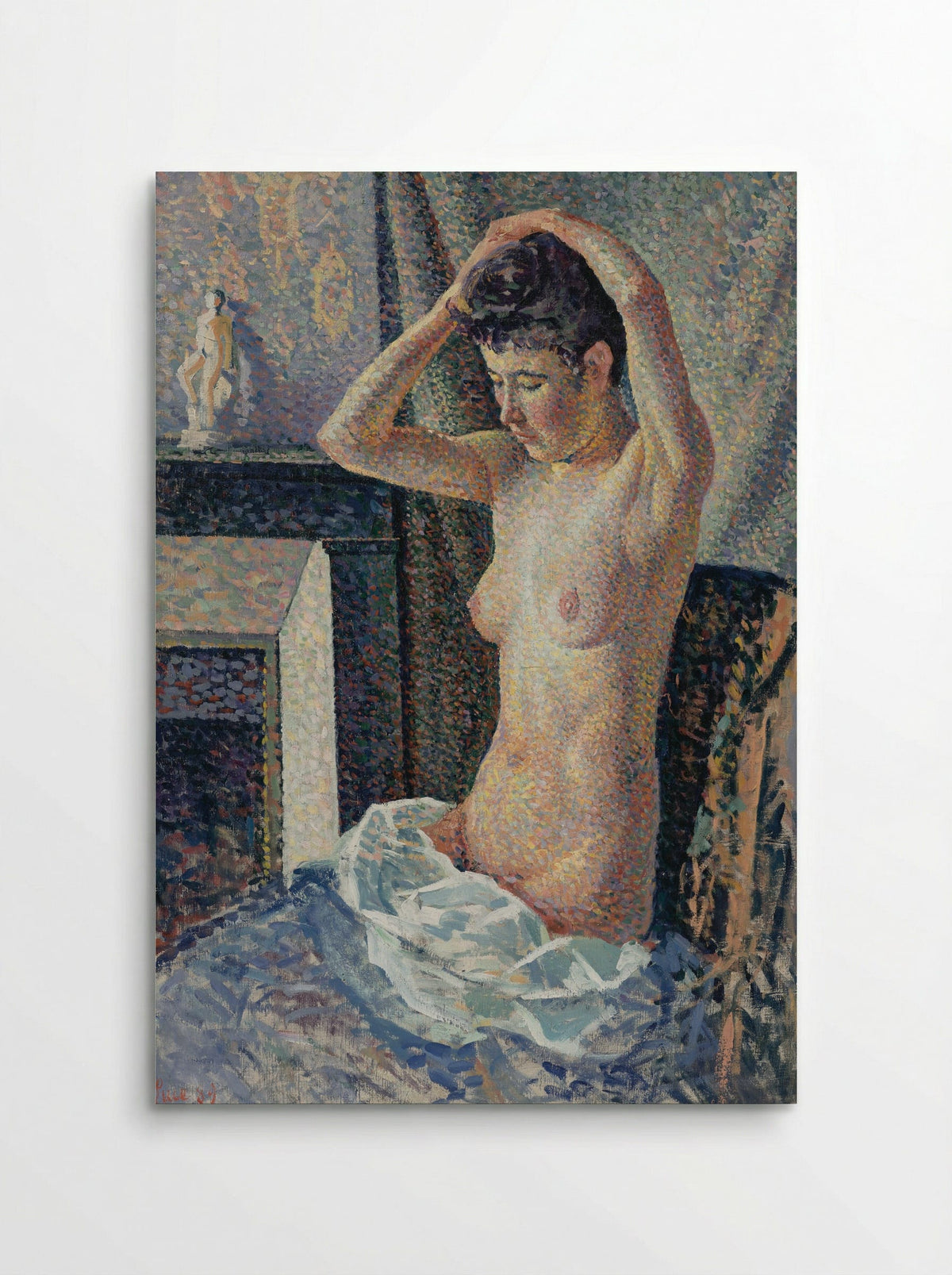 Nu Se Coiffant - Maximilien Luce - Poster