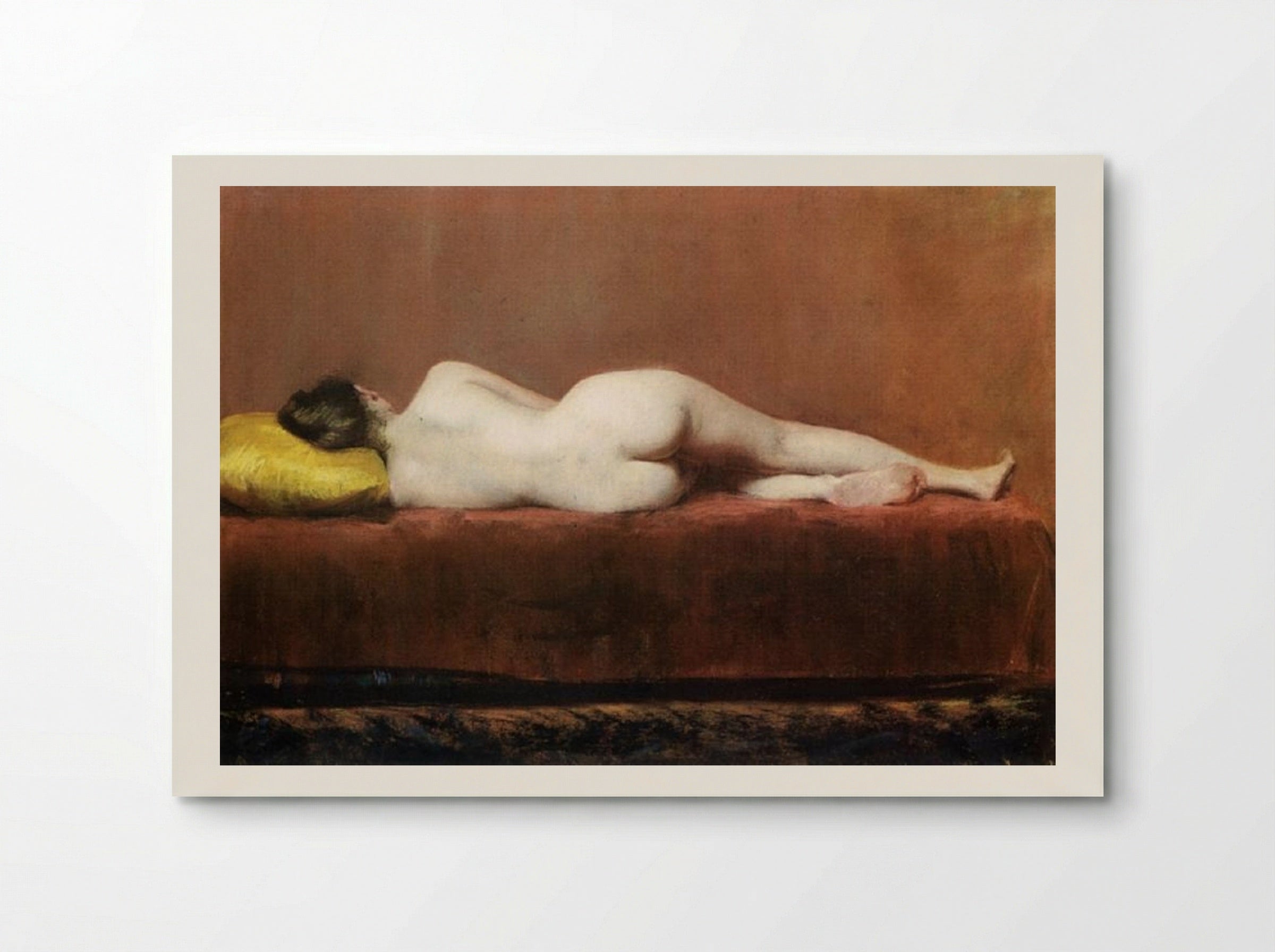 Nude Recumbent - William Merritt Chase - Poster