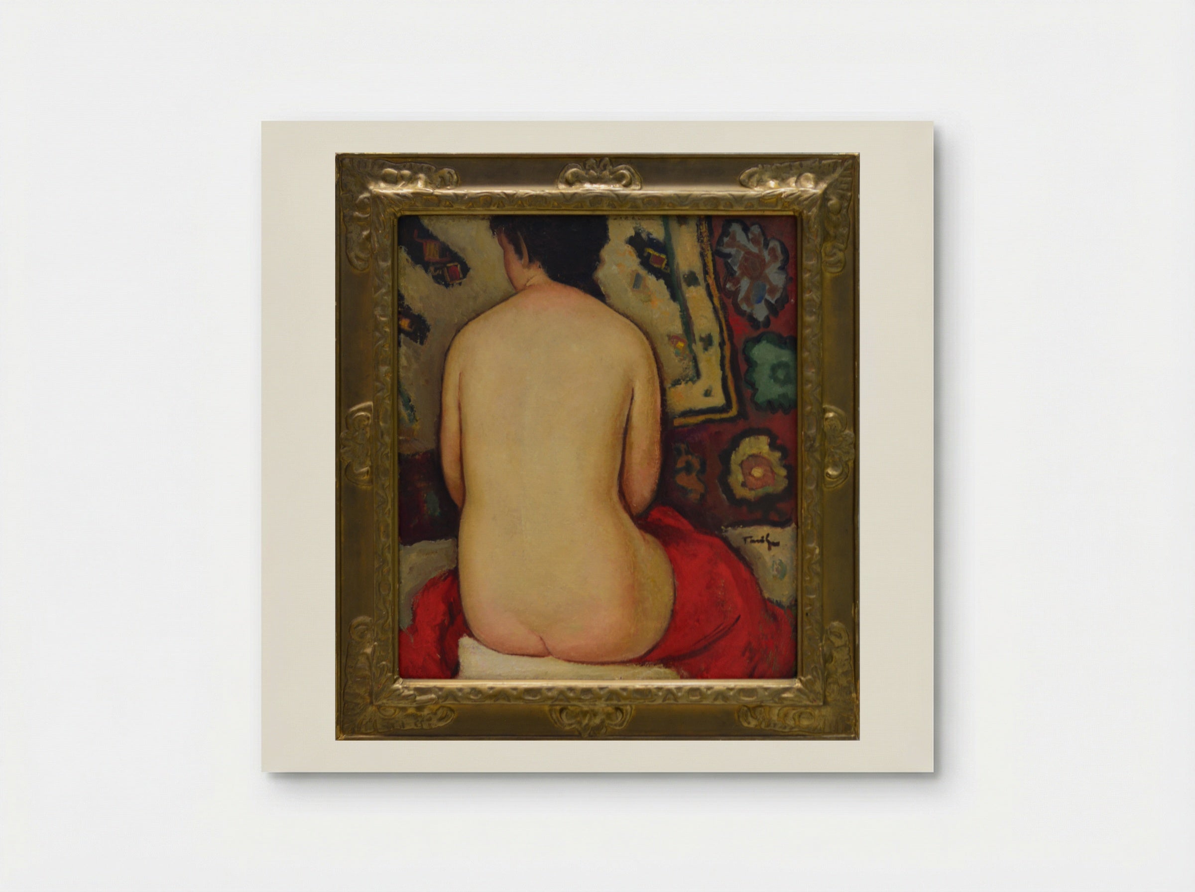 Nude (Seated Figure) - Nicolae Tonitza - Poster