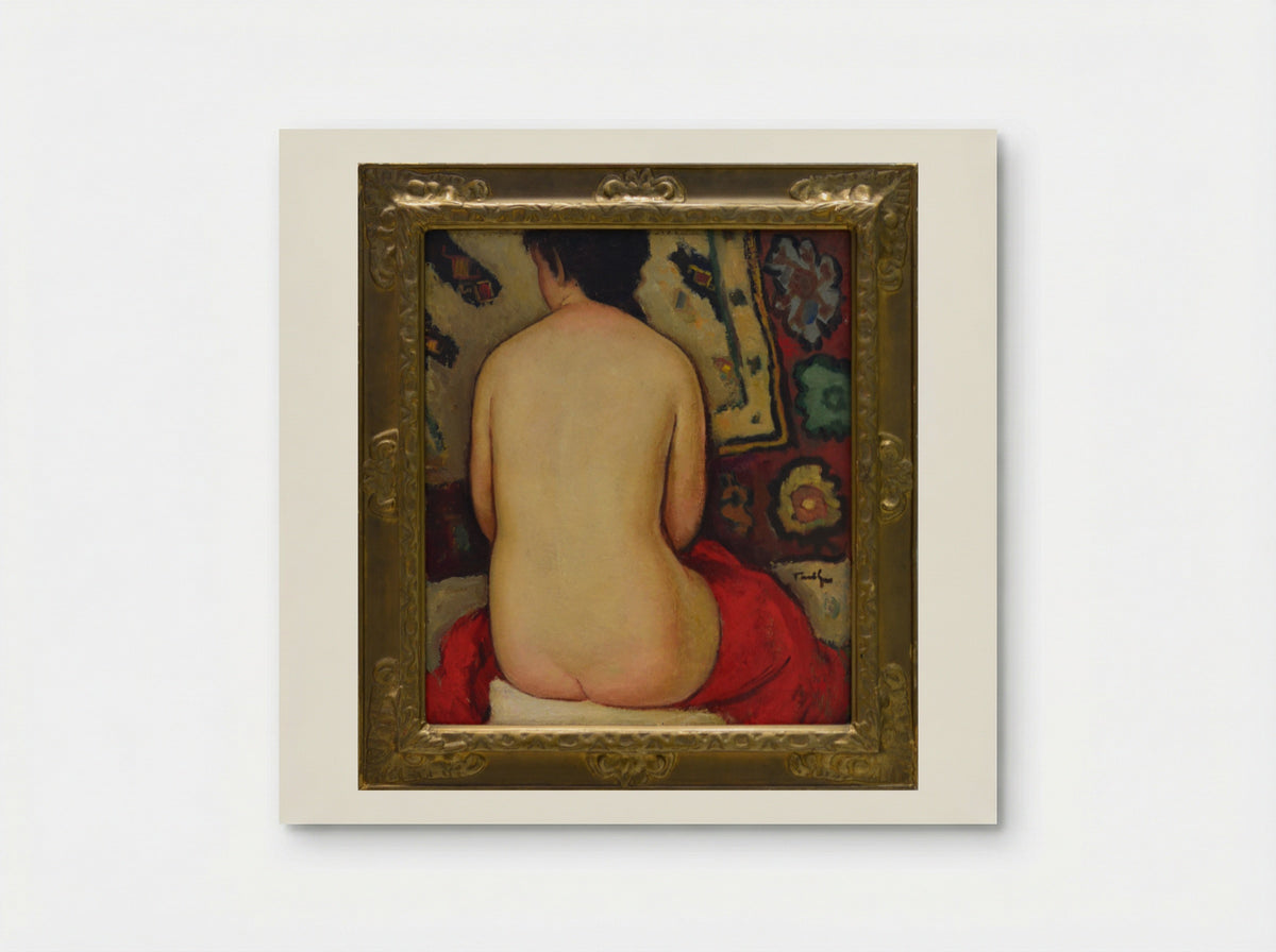 Nude (Seated Figure) - Nicolae Tonitza - Poster