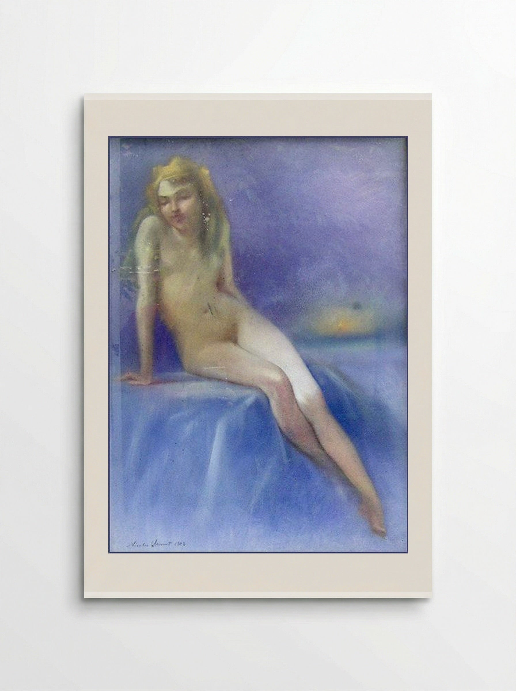 Nude Sitting - Nicolae Vermont - Poster