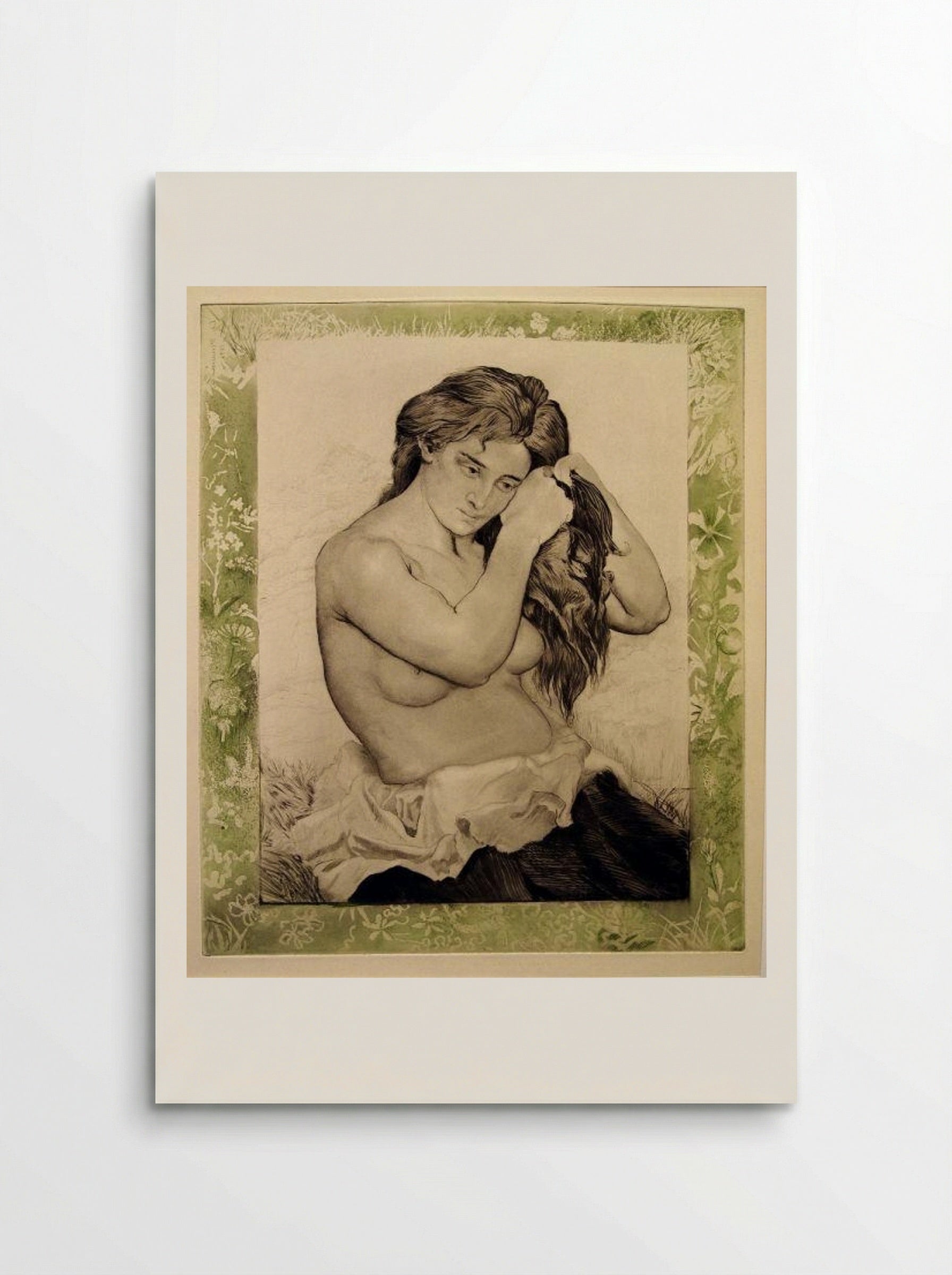 Nude Woman Combing Her Hair - Charles Maurin - Poster