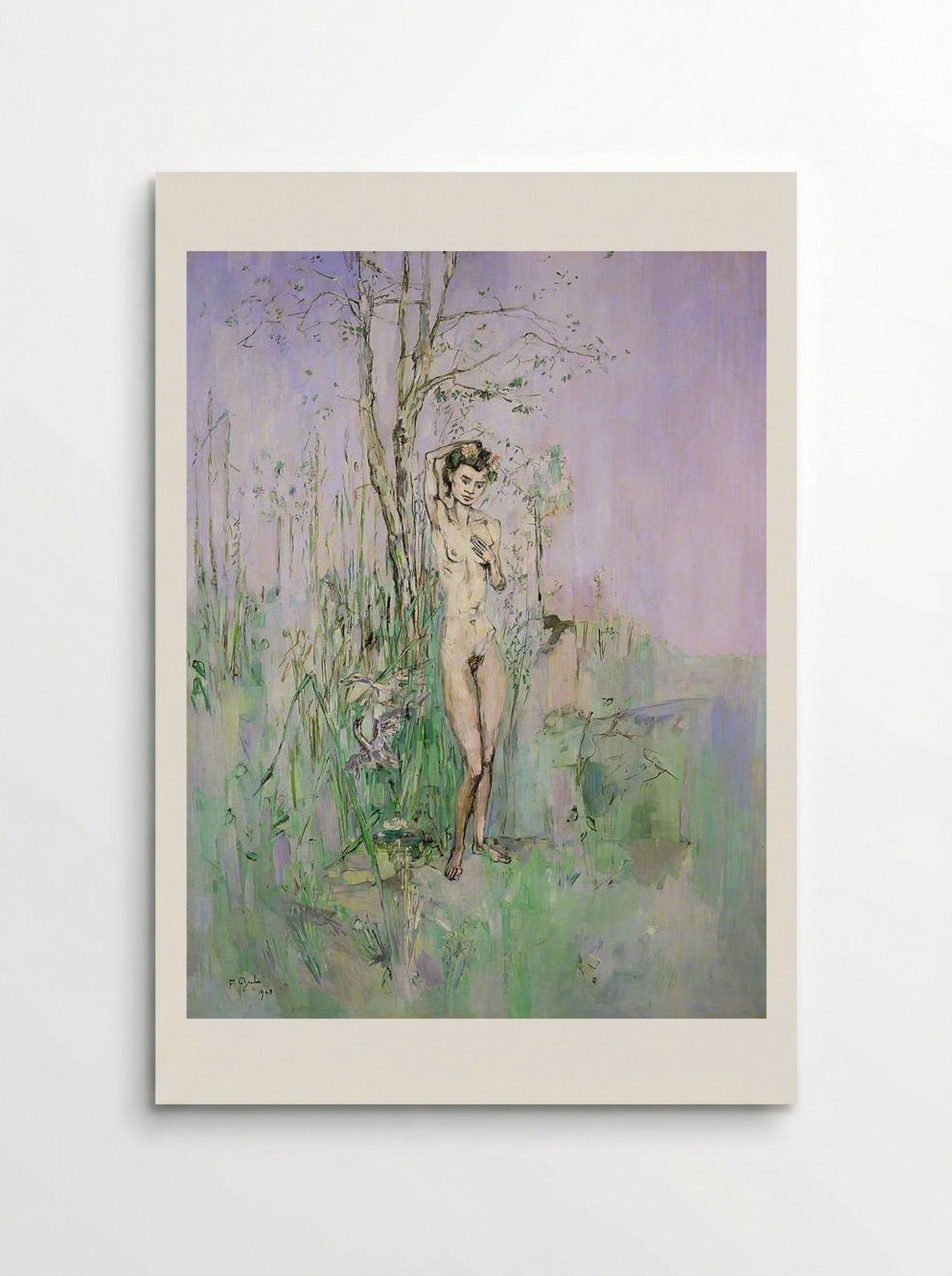 Nude Woman in Landscape - Francis Gruber - Poster