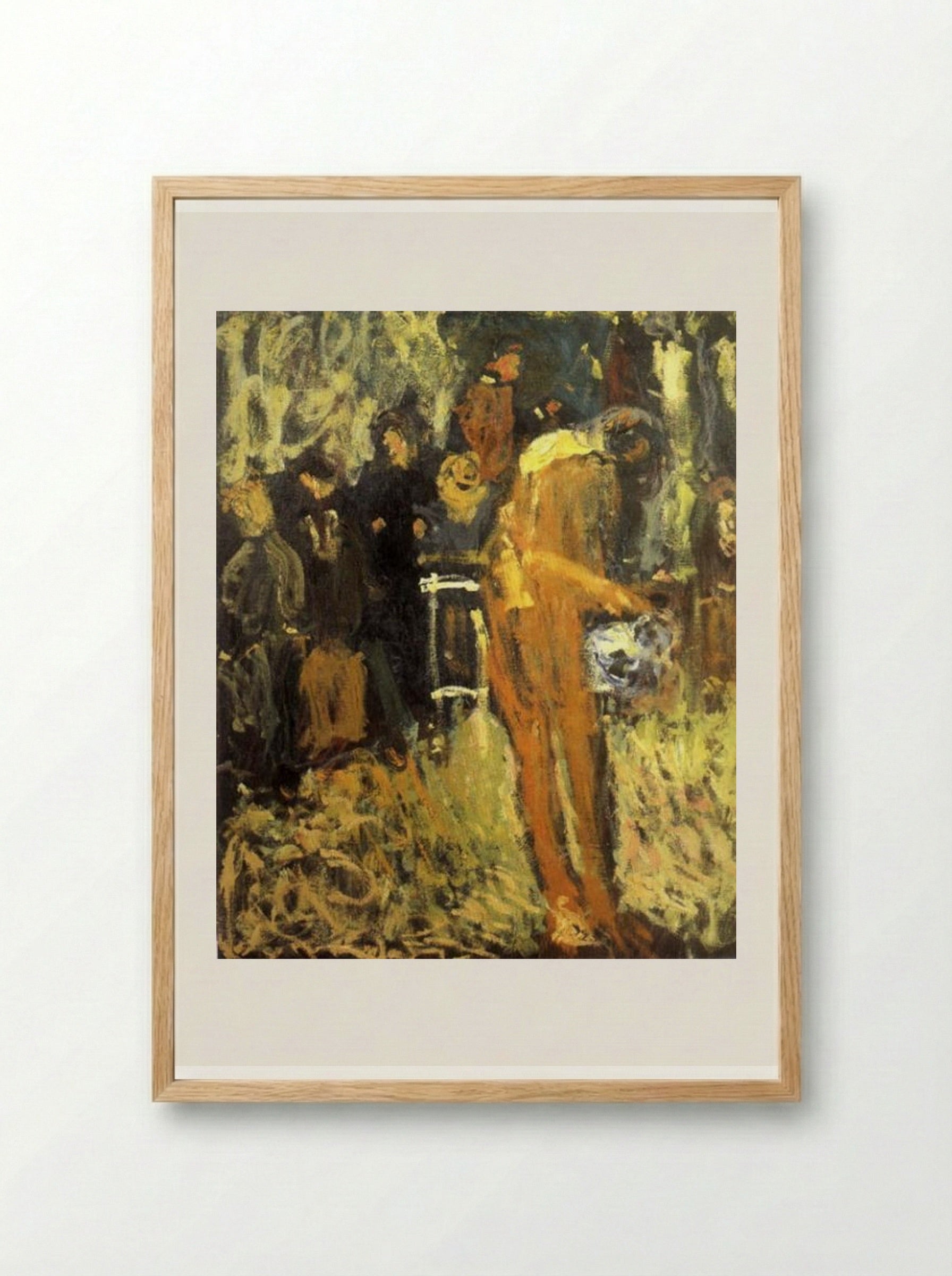 Nude in Garden - Richard Gerstl - Framed Print Wood