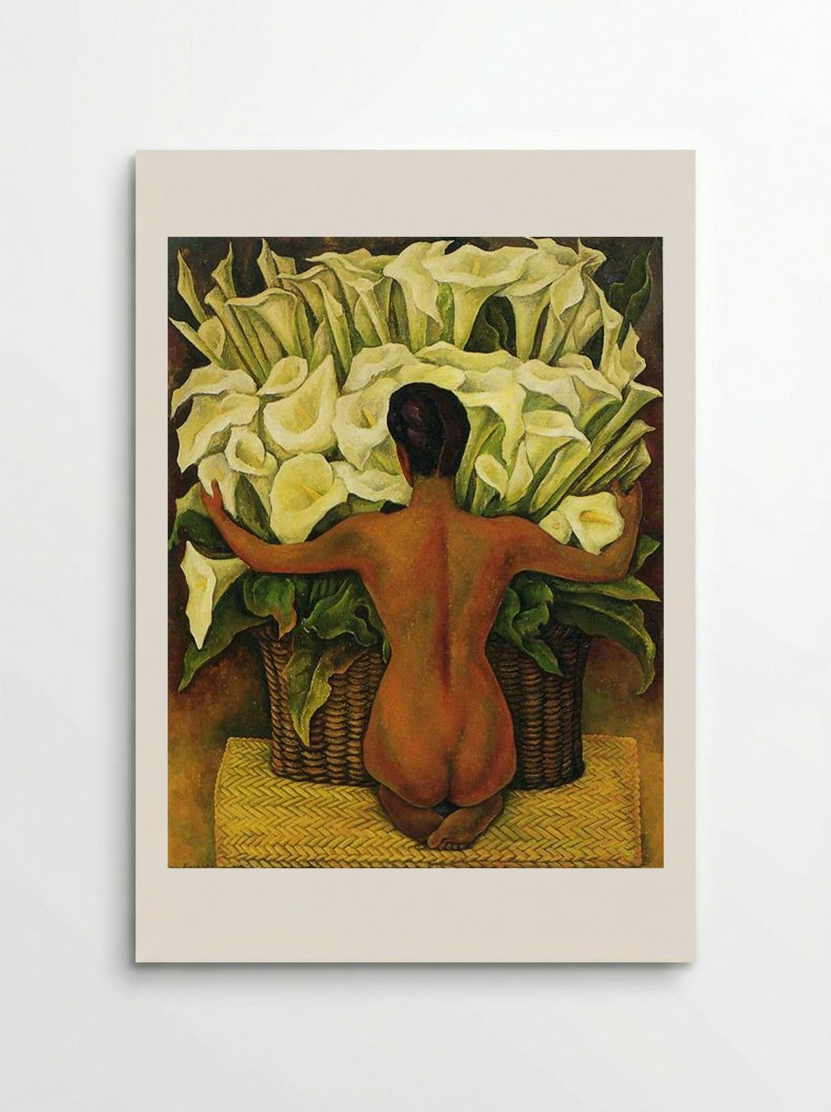 Nude with Calla Lilies - Diego Rivera - Poster