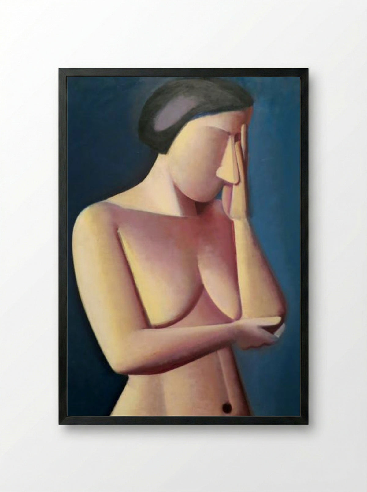 Nude - Vilhelm Lundstrøm - Framed Print Black