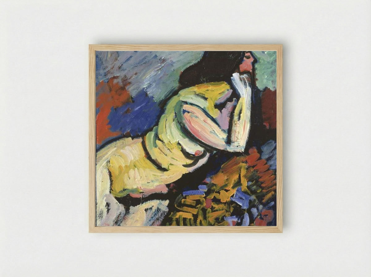 Nude - Alexej von Jawlensky - Framed Print Wood