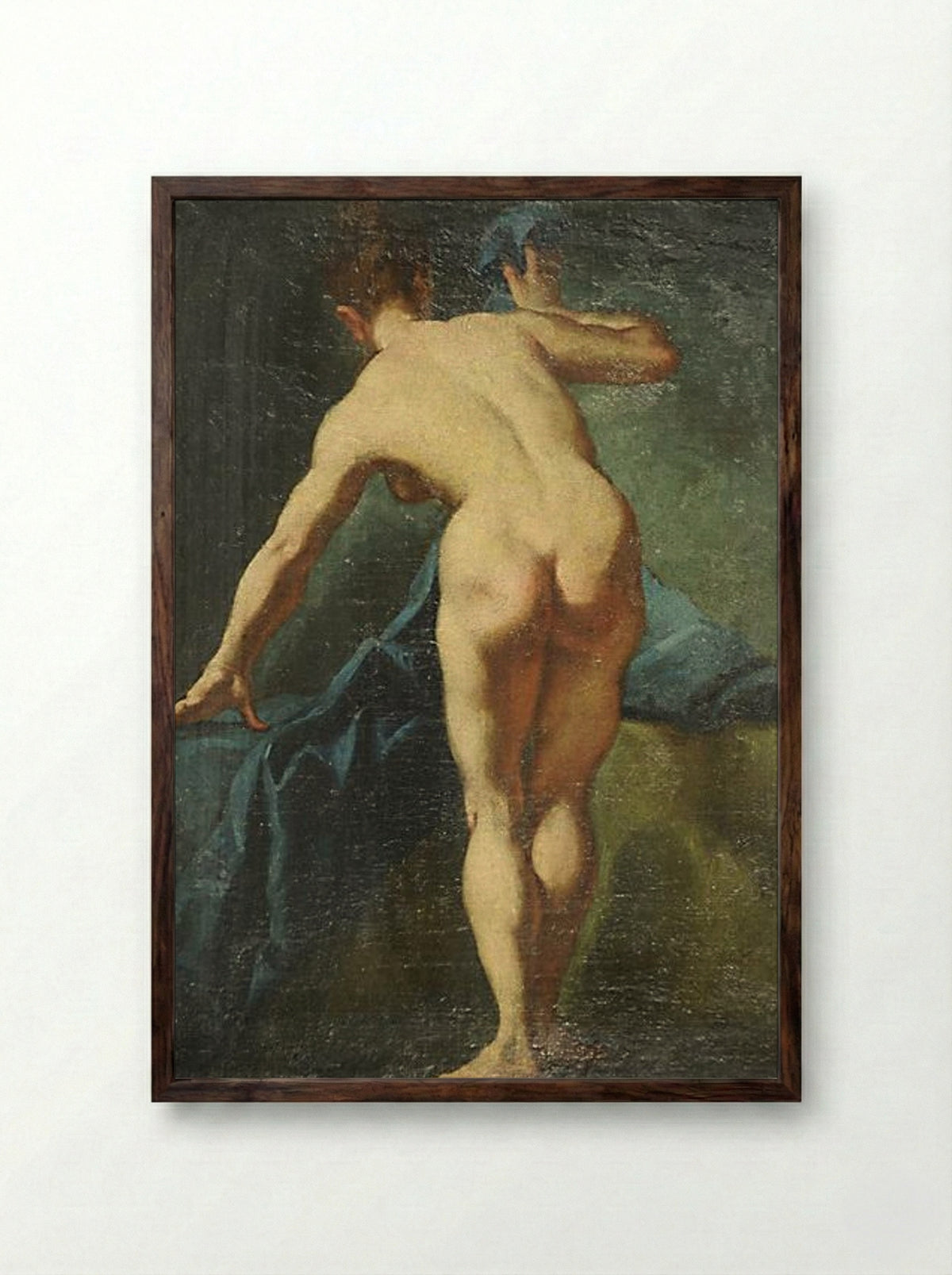 Nudo femminile - Giulia Lama - Framed Print Dark Wood