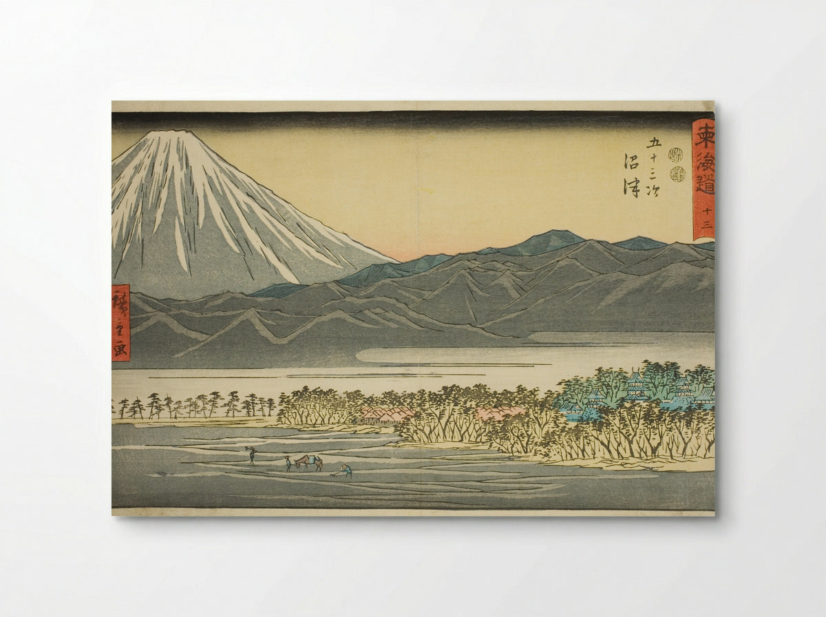 Numazu - No. 13, from the series Fifty-three Stations of the Tokaido - Utagawa Hiroshige - Poster
