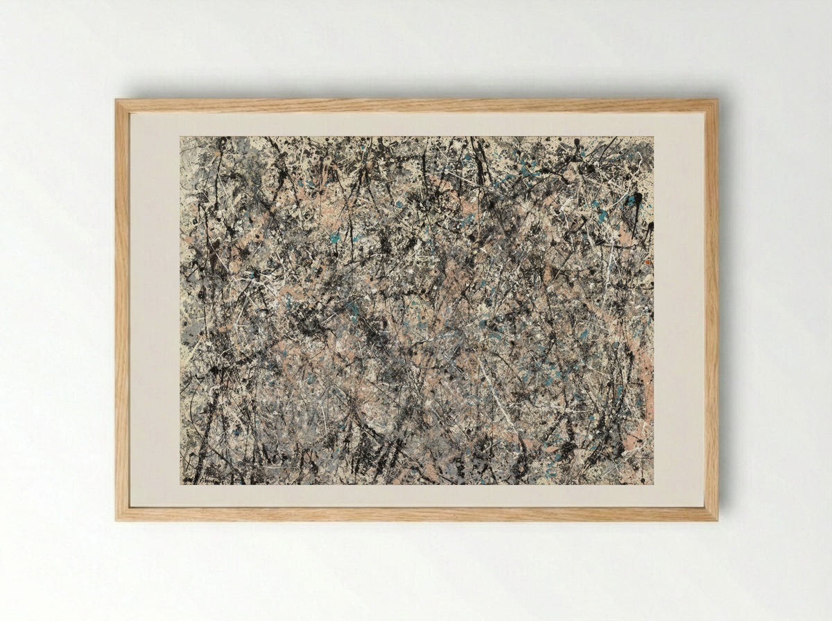 Number 1 (Lavender Mist) - Jackson Pollock - Framed Print Wood