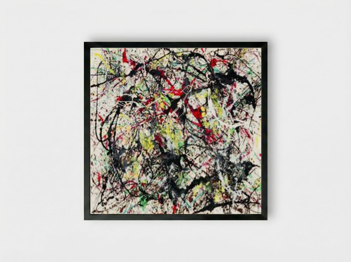 Number 48 - Jackson Pollock - Framed Print Black