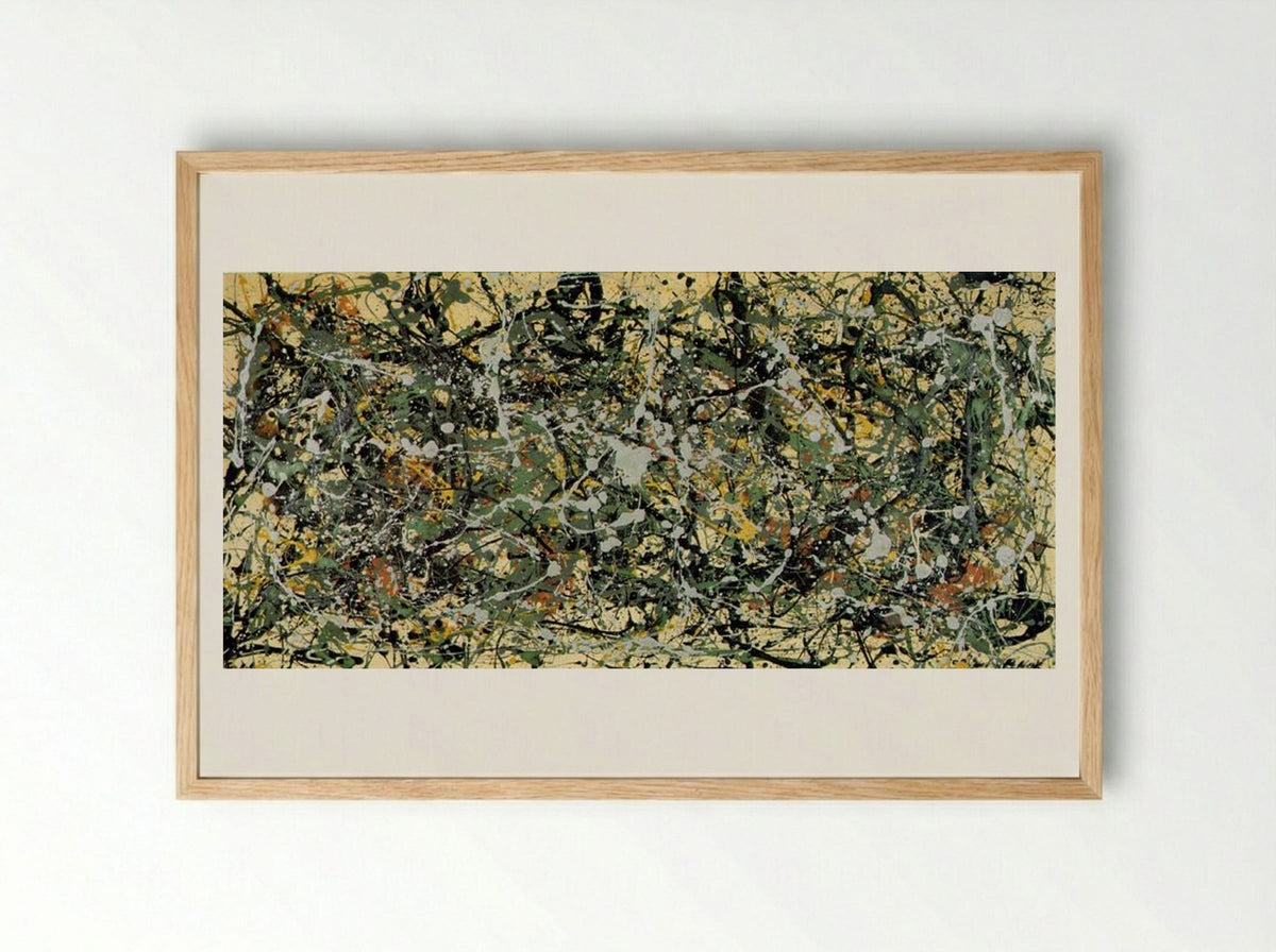 Number 8 - Jackson Pollock - Framed Print Wood