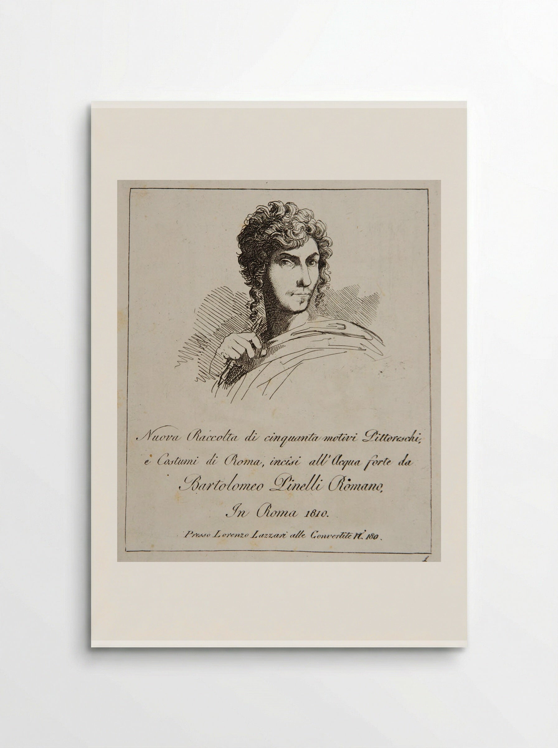 Nuova Raccolta di cinquanta motivi Pittoreschi, e Costumi di Roma - Bartolomeo Pinelli - Poster