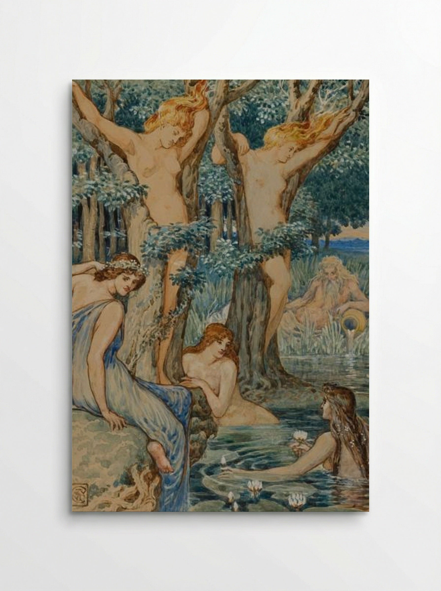 Nyads and Dryads - Walter Crane - Poster