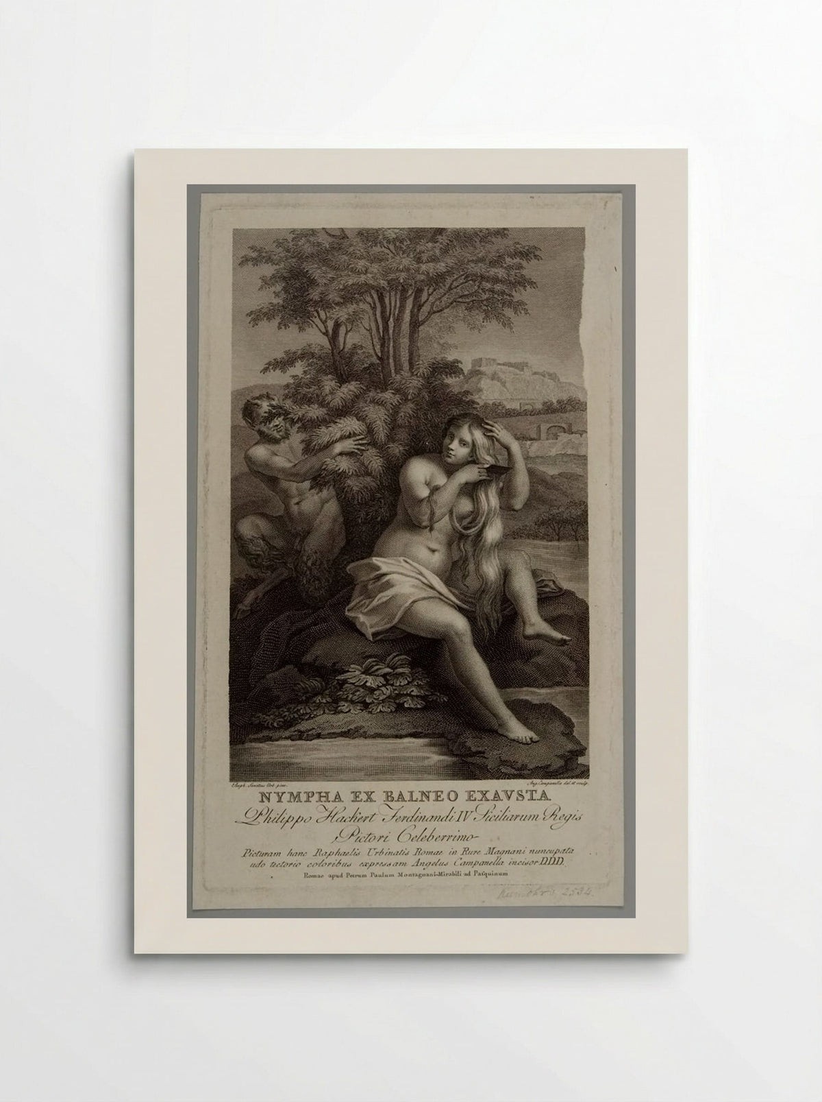 Nympha ex balneo exausta - Angelo Campanella - Poster